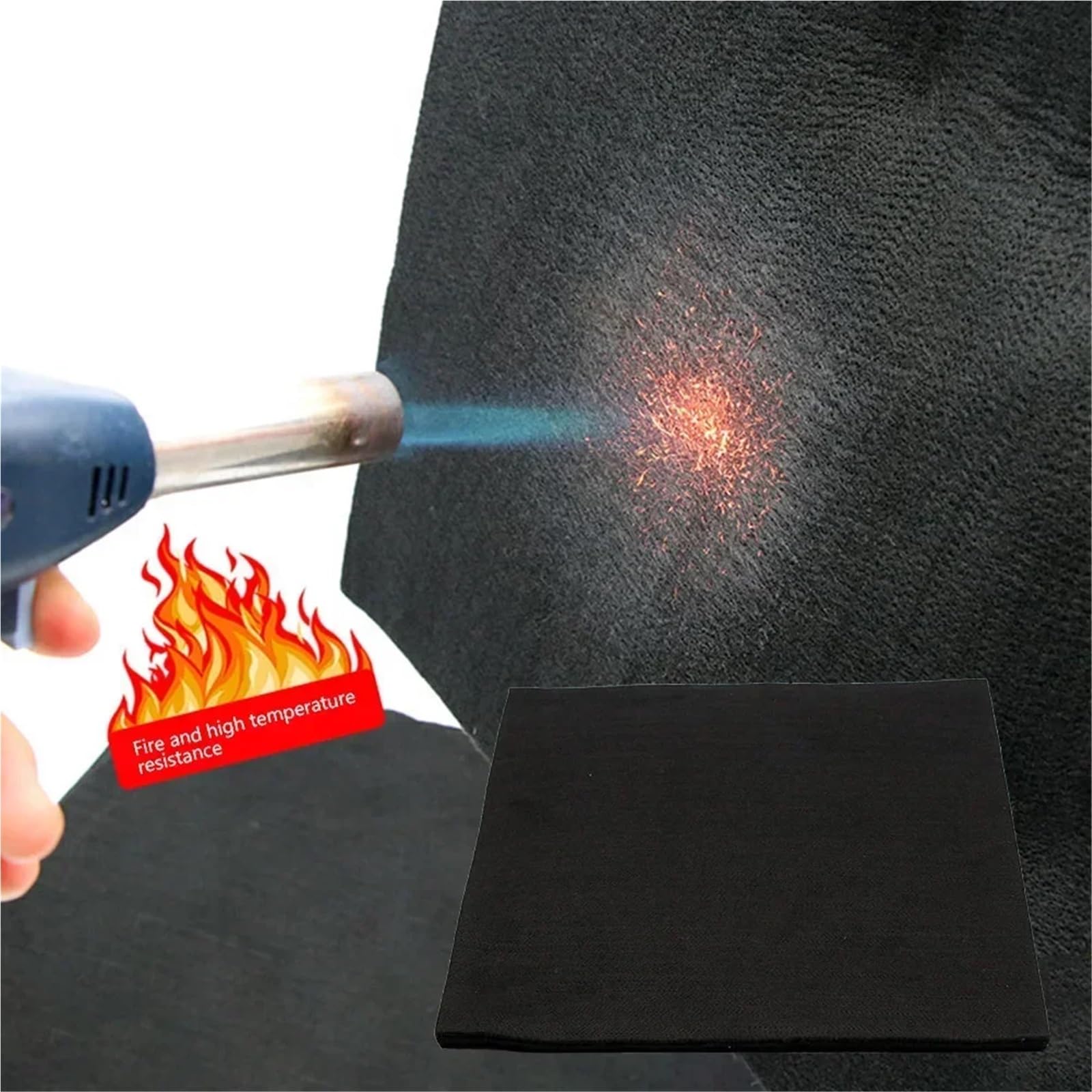 300 * 200 * 6mm Durable Graphite Felt Black Welding Protective Blanket Torch Shield Pack Protective Sheet Carbon Fiber High Temp