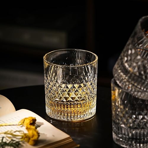 Miniatura 5 de Vasos de whisky Old Fashioned con caja de lujo, 11 onzas, Rocks Barware para whisky, bourbon, bebidas de cóctel y alcohol, brandy, vodka, ron, juego