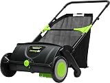 Earthwise LSW70021 21" Wide Black Lawn Sweeper - 1