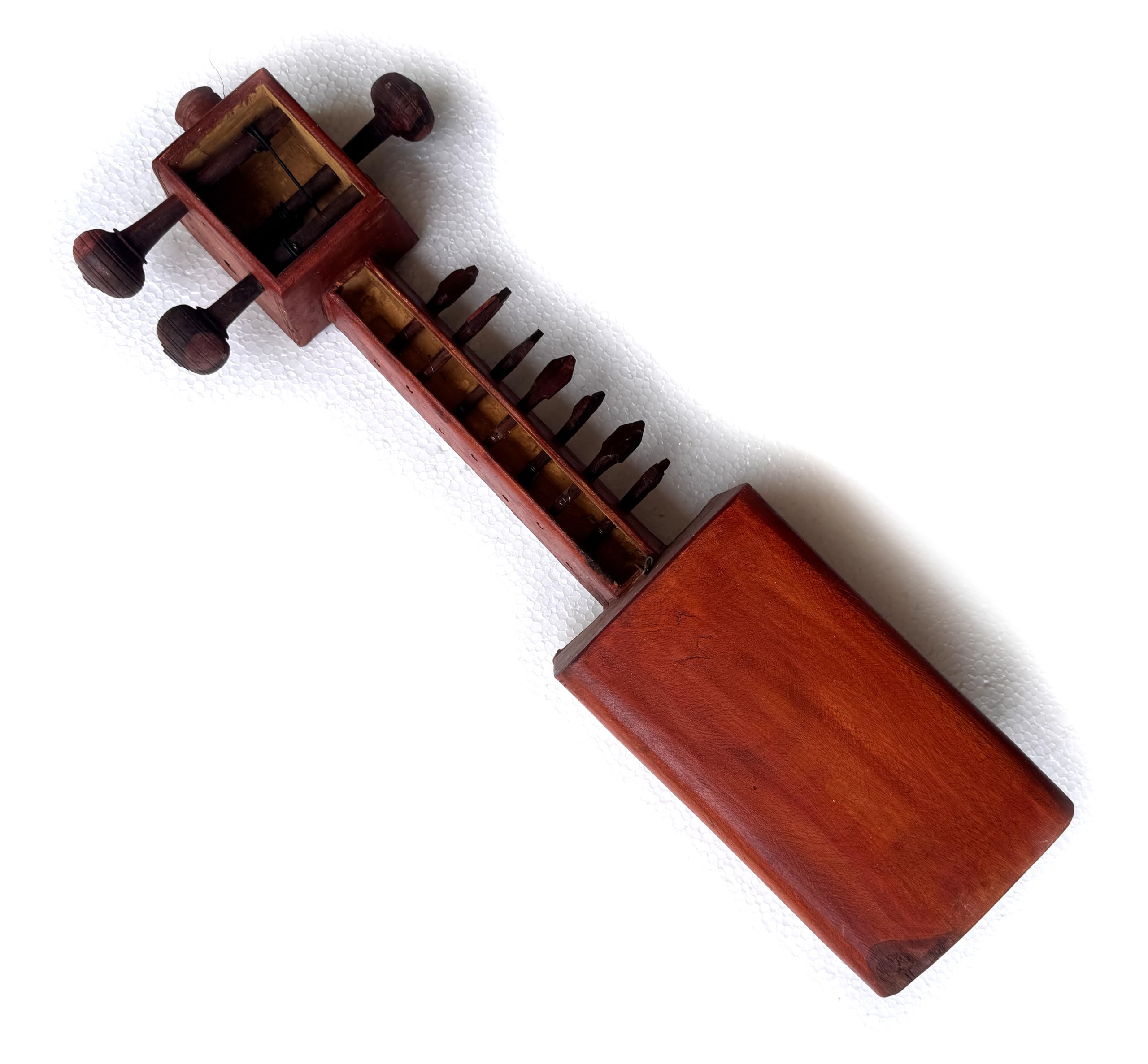 Vintage Jogiya Sarangi Ethnic tribal folk musical instrument from Rajasthan - Image 6 thumbnail