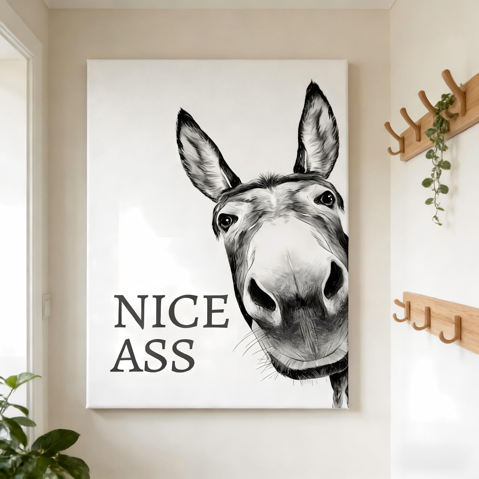 Impression giclée sur toile âne amusant design graphique moderne - 8