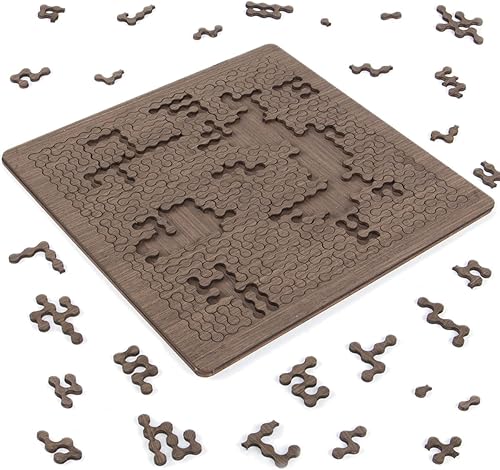 Rompecabezas para adultos, madera dura natural única, rompecabezas de madera de flexión mental, desarrolla tu cerebro y disfruta para cualquier