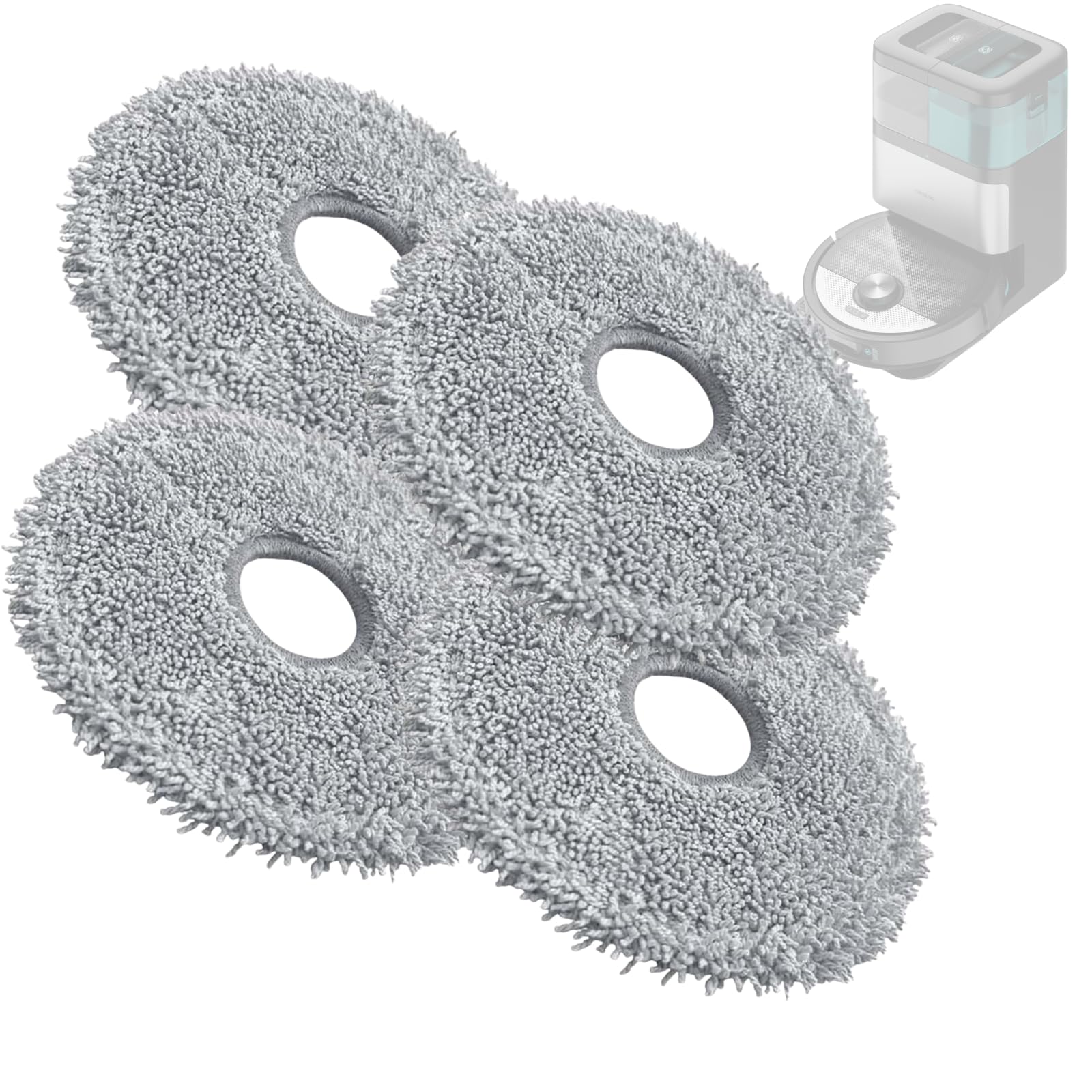 4 Pezzi di Panni di Ricambio per per Aspirapolvere Robot T10 Honit3566 4 Pezzi di Panni di Ricambio per per Aspirapolvere Robot T10 Honit3566