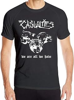 yumin Men's The Casualties We are All We Have Quick Drying Outdoor Sports Short Sleeve Athletic Shirts