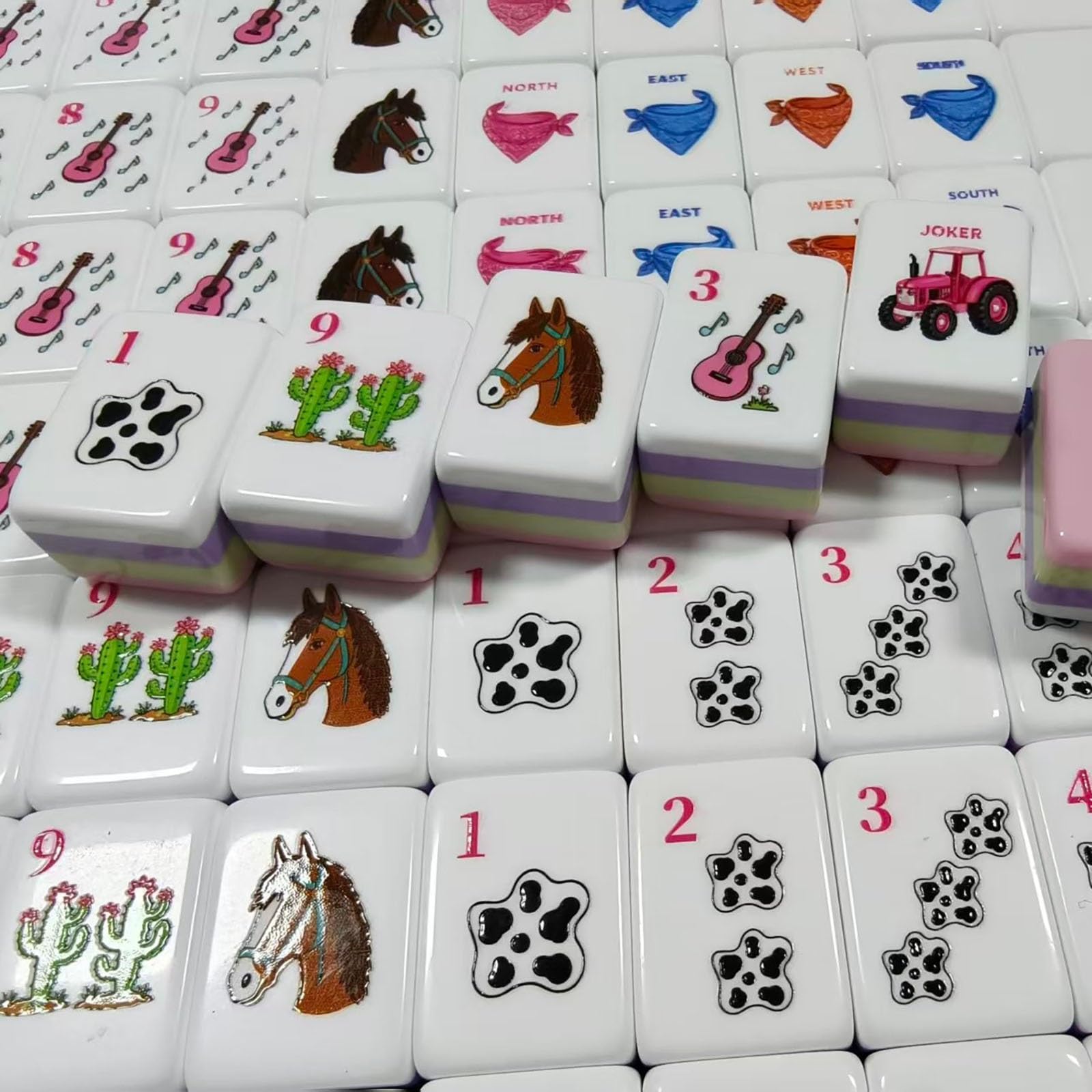 Set Mahjong occidentale, Set di tessere Mahjong americano