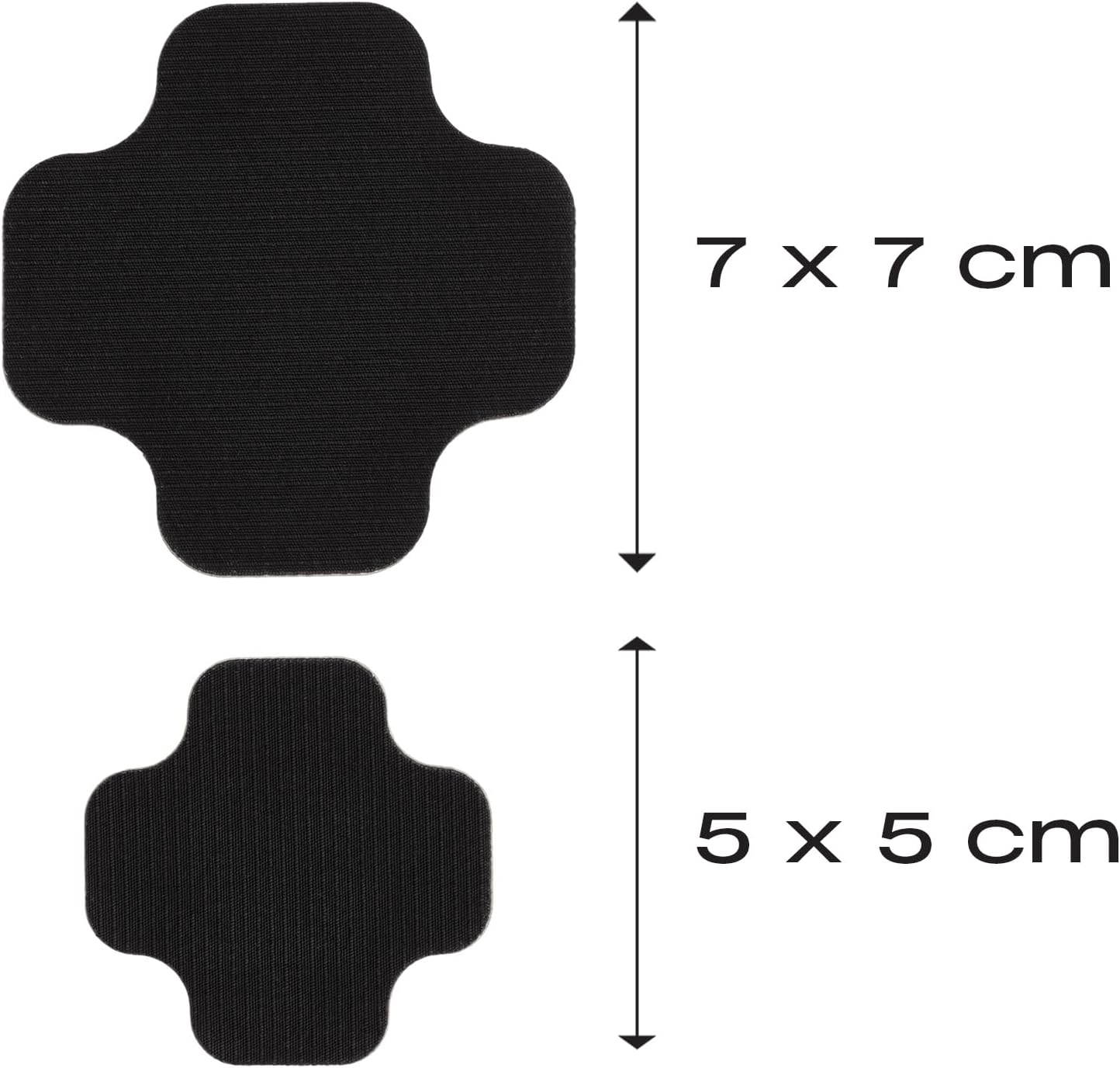 Prym 921023 FabPatch Extreme Rub-on Patch Black (Pack of 2) - Waterproof & Extra Robust Repair Patches for Outdoor Jackets, Rainwear, Bags & Shoes - Self-Adhesive Without Sewing