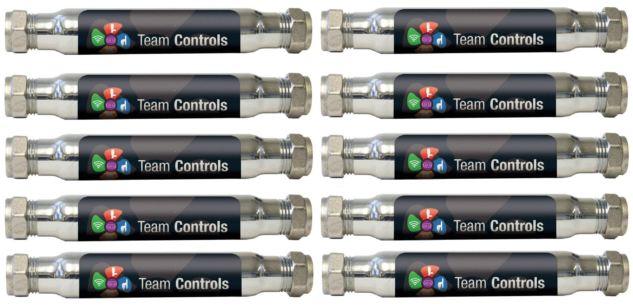 Team Controls Electrolytic Inline Scale Reducer Inhibitor 15mm Compression x 10 Bulk Buy - Wras Approved