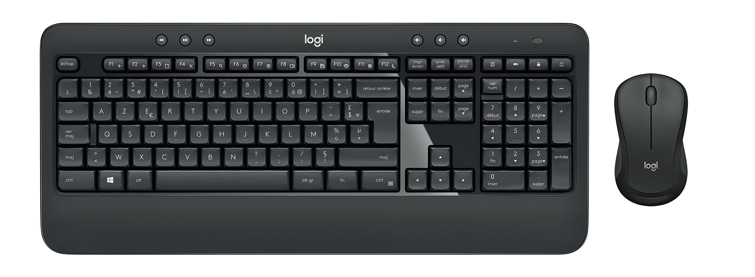 Logitech MK540 Combo Clavier & Corsair M55 Wireless Souris de Jeu