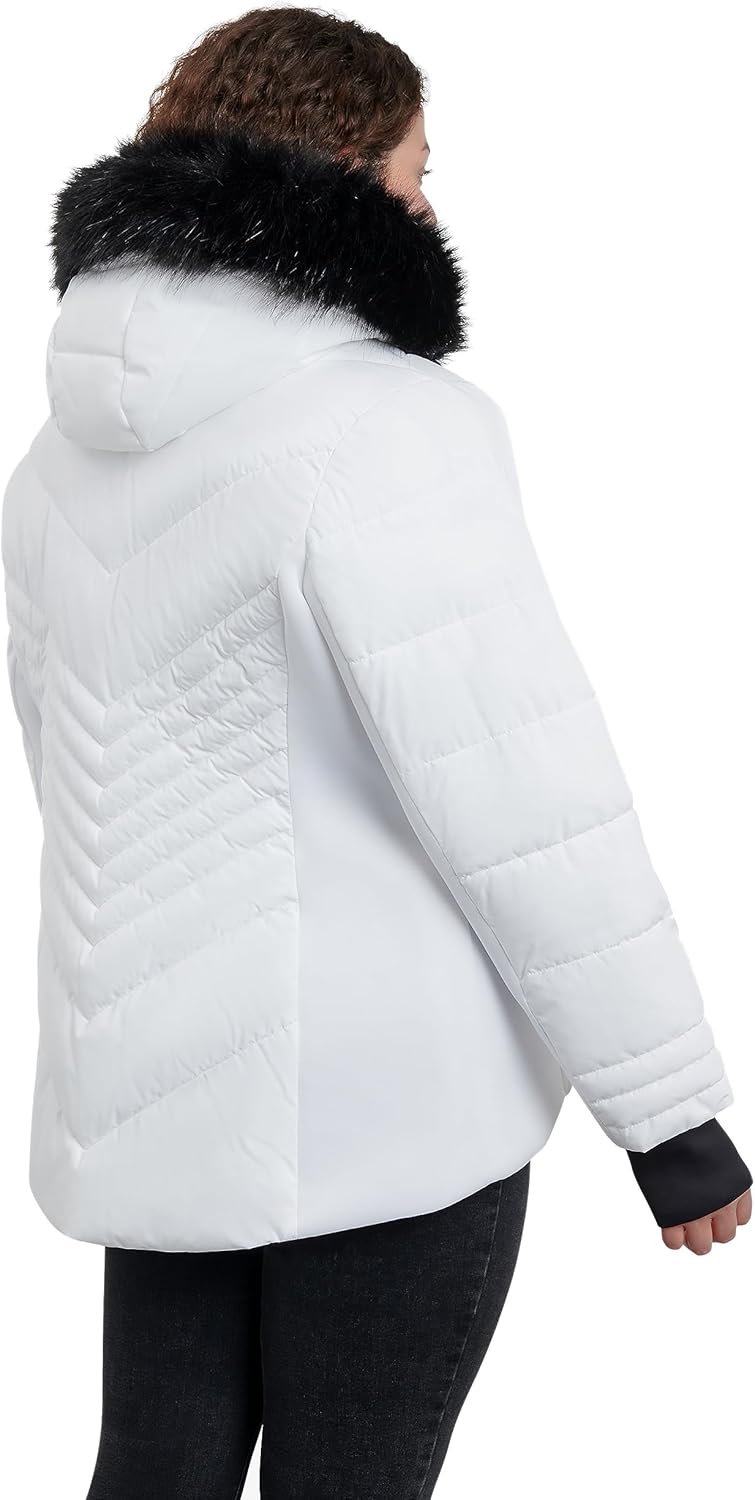 LONDON FOG womens Zip Front Active Puffer - Image 2