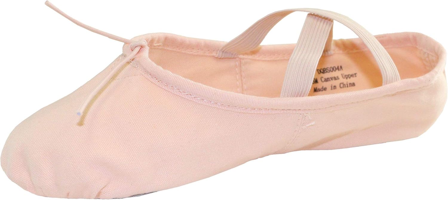 Danzcue Adult Split Sole Canvas Ballet Slipper - Image 4