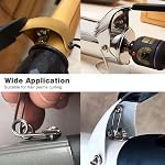 6 Pcs Hair Curling Torsion Spring Double Curling Iron Replacement Springs Diameter 1.3 mm/0.05 inch Length 30 mm/1.18 inch Perm Rods Stainless Steel Hair Curling Accessories