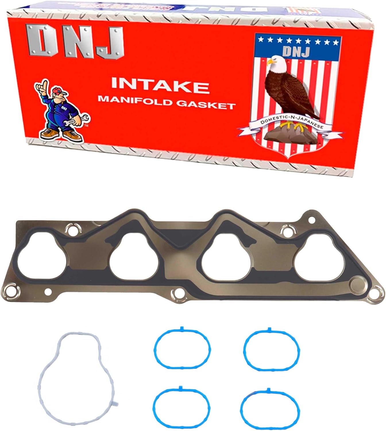 DNJ IG220A Intake Manifold Gasket Set for 2001-2005 Honda Civic 1.7L L4 16V SOHC 1668cc