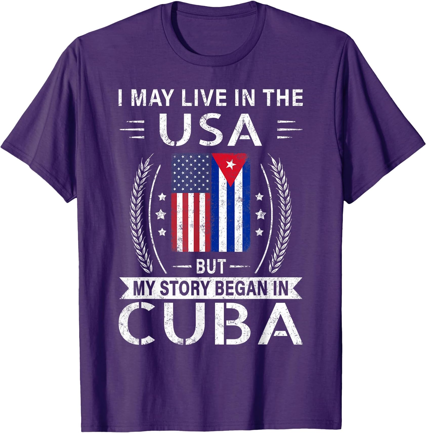 American Cuban Flag Shirt - My Story Began In Cuba T-Shirt