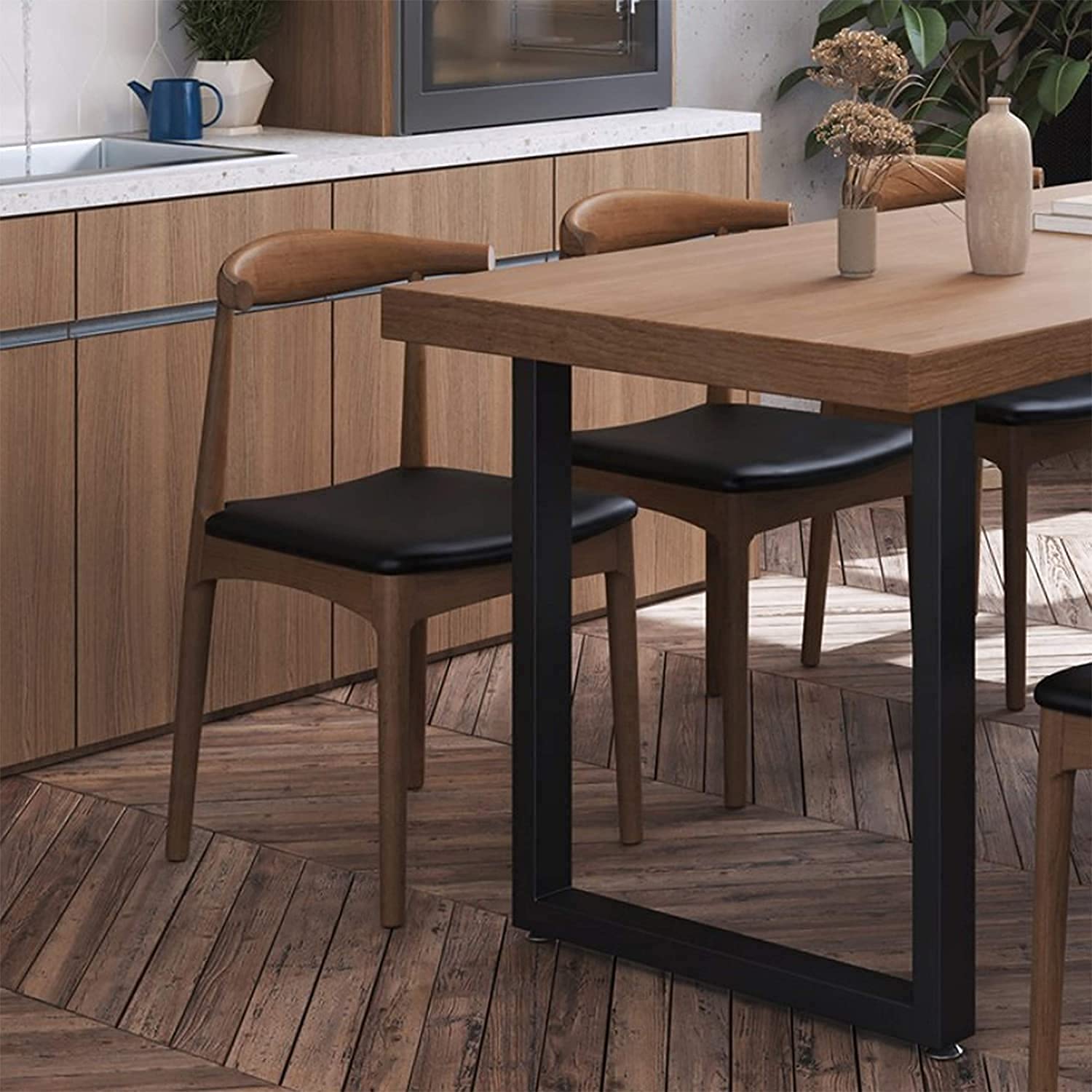 PN BASKET Galvanized Pipe Legs for Table,Dining Table Leg Metal