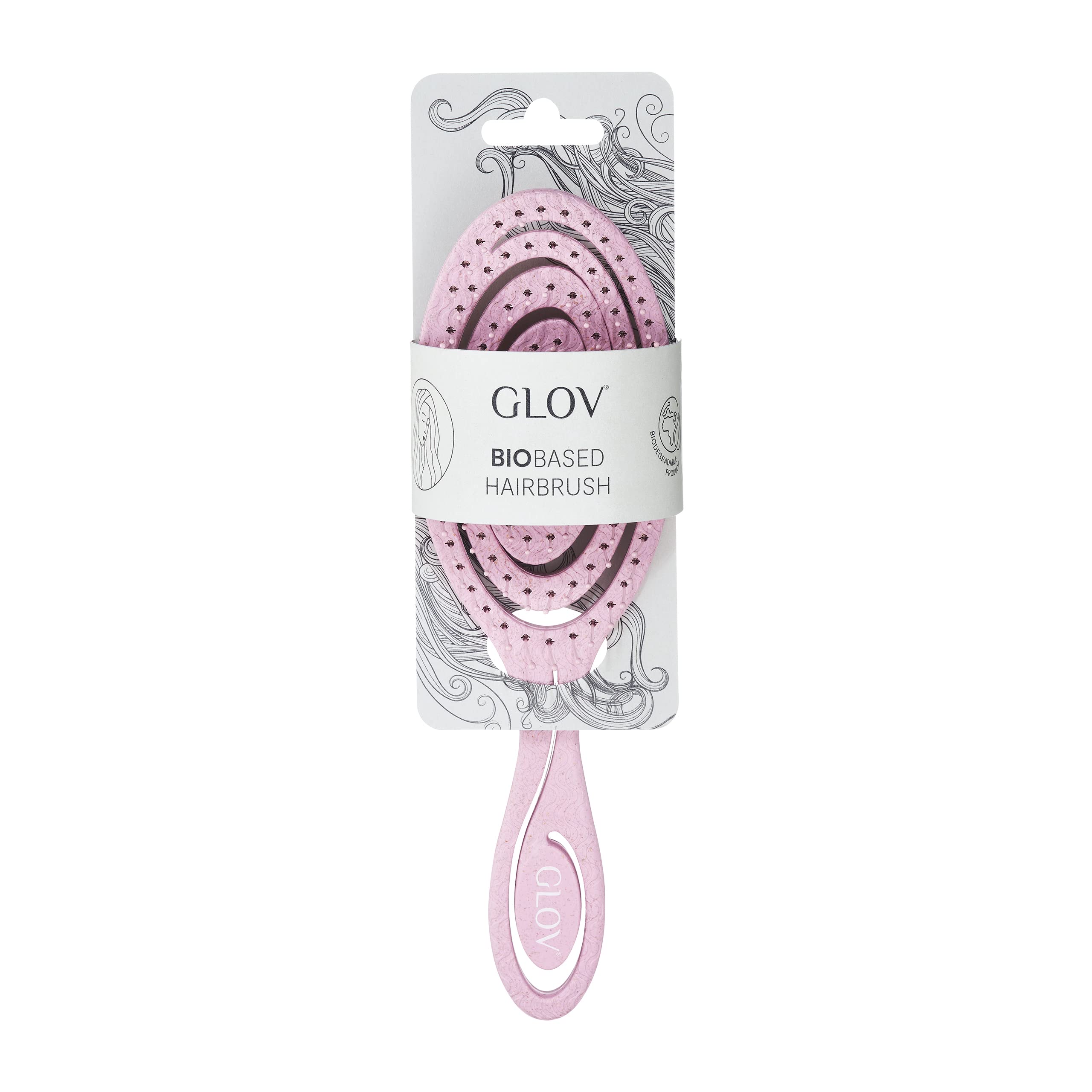 Glov Biobased Hair Brush Flexible Design Detangling and Conditioning Brush for All Hair Types Travel-friendly Grooming Tool Enhances Scalp Circulation Everyday Use - Image 4