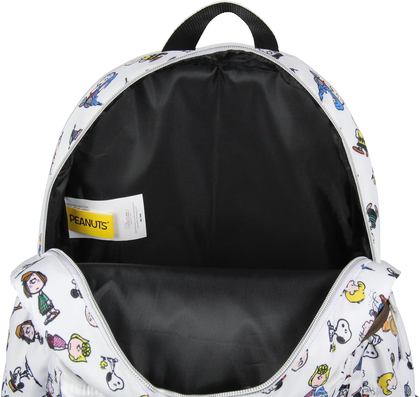INTIMO Peanuts Snoopy Charlie Brown Sally Linus Cute School Travel Backpack With Faux Leather Bottom 16" - Image 4