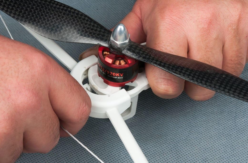 SummitLink Tool-Free Quick Snap On/Off Prop Guards 2 White 2 Black for Flamewheel F450 image 3