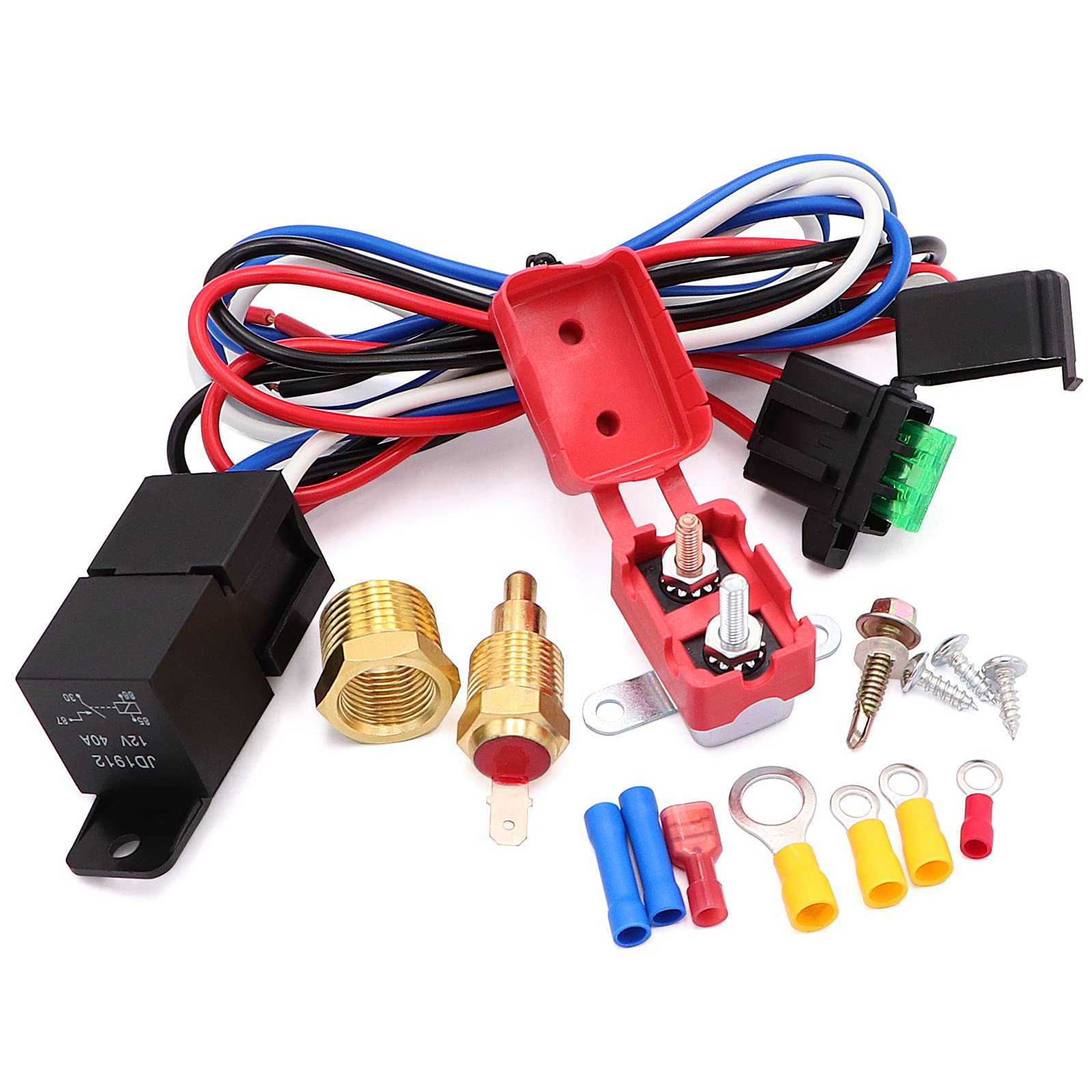 Buy Taigoehua 180 to 200 degree Electric Cooling Radiator Fan Relay Kit