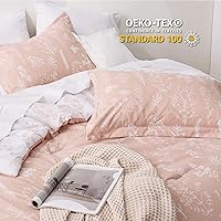Vista 172 de Bedsure Juego de edredón de tamaño Queen, color lavanda, lindo, floral, regalo para mujer, 3 piezas, 1 suave edredón reversible con flores y 2