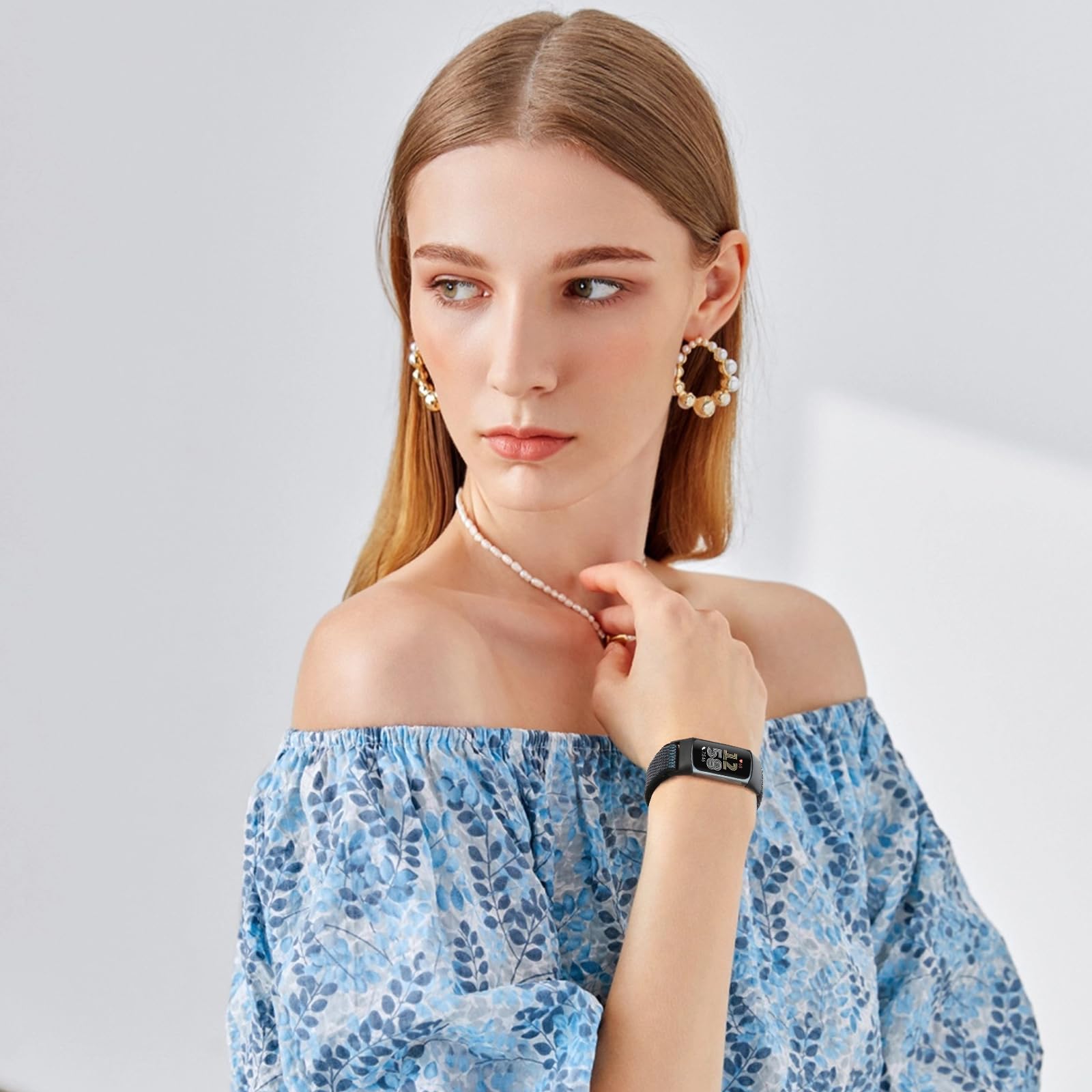 Fitbit Charge 6 & 5 Armbänder – 3 Stück Dehnbare Nylon-Sportschlaufen – Atmungsaktiv & Bequem Für Damen & Herren