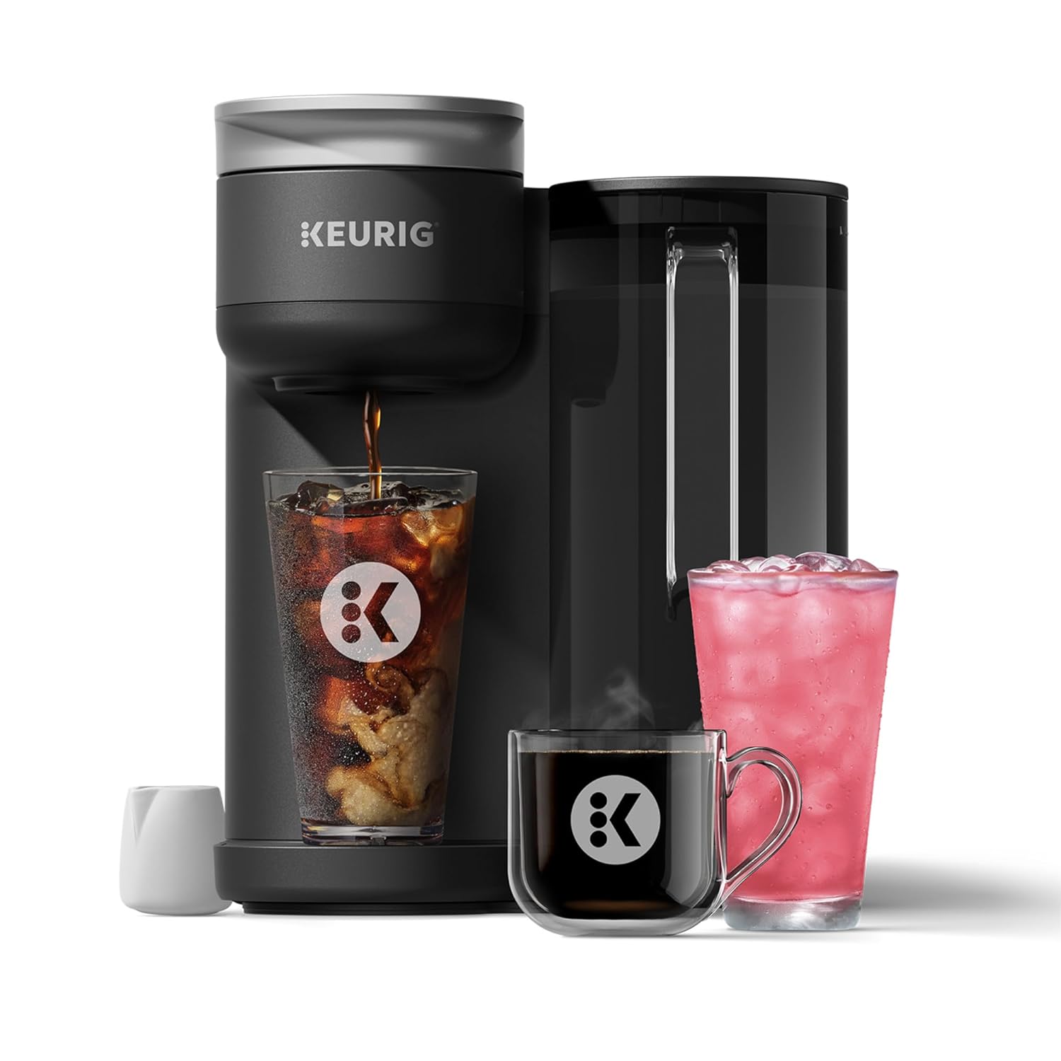 Keurig K-Brew Chill Iced Hot Single Serve Coffee Maker with QuickChill MultiStream Technology 70oz Reservoir Strong Brew Holiday