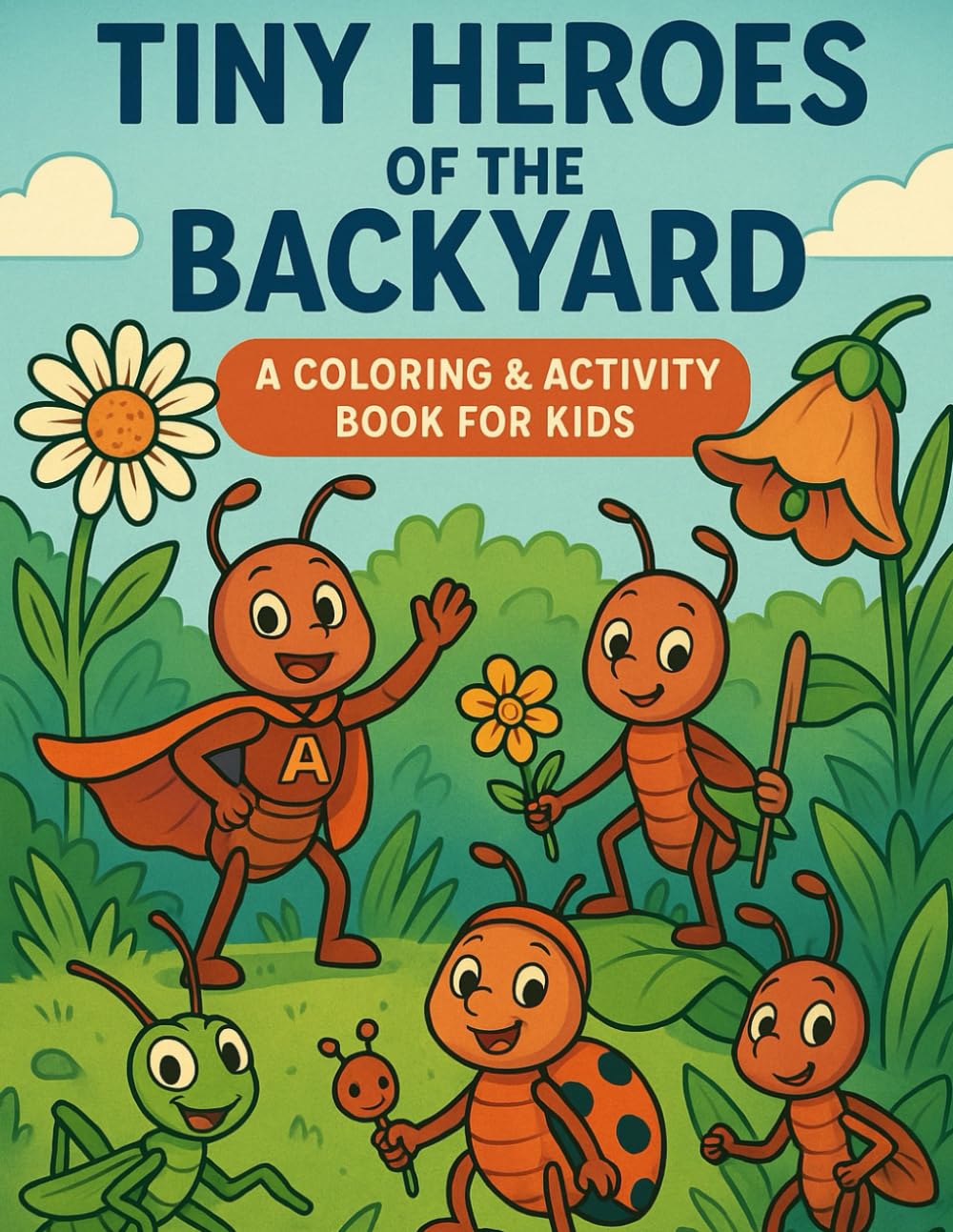 Tiny Heroes of the Garden: A Backyard Adventure Colouring Book for Kids Ages 4–7