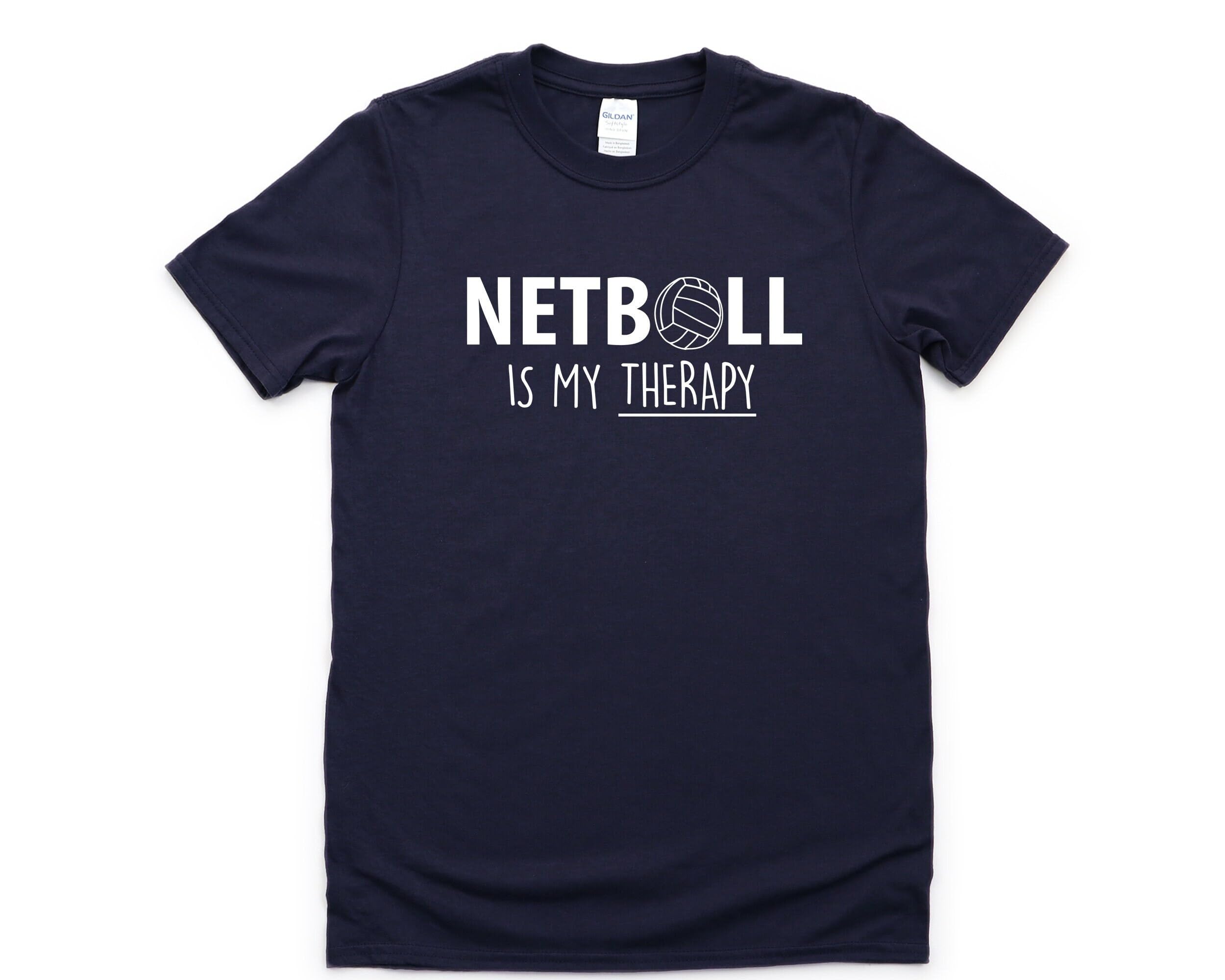 GenericNetball Is My Therapy T-shirt Netball Coach Shirts Netball Tee Netball Tshirt Shirts Tshirt T Shirts -Size M