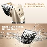 Dog Clippers for Grooming,Dog Grooming Kit for Heavy Thick Hair&Coats/Low Noise Rechargeable Cordless Hair Trimmer/Pet Shaver with Paw Trimmer for Small & Large Dogs Cats