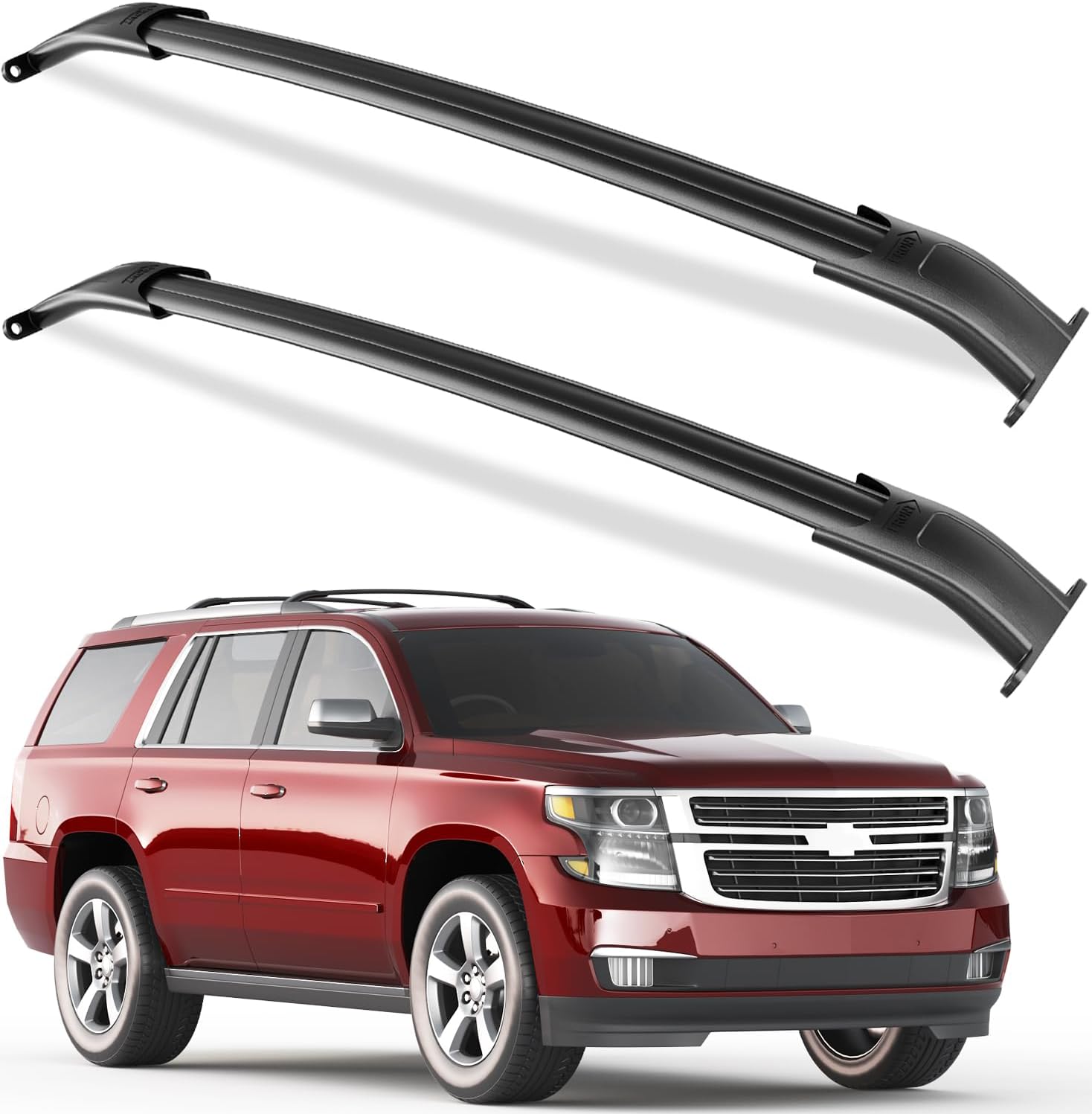 Wonderdriver Heavy Duty 220lb Roof Rack Cross Bars Fit for GMC Yukon & Yukon XL, Chevy Suburban & Tahoe 2015-2020, Cadillac Escalade & Escalade ESV, Chevrolet Aluminum Crossbar Rooftop Cargo Carrier