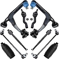Vista 223 de Detroit Axle - Kit de suspensión delantera RWD de 10 piezas para Chevy GMC Silverado Sierra 1500 1999-2006, 2 brazos de control superior, 2 rótulas