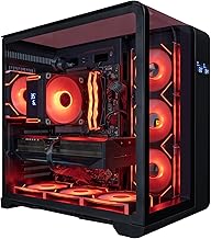 Phantom Gaming PC Desktop Computer, Intel Core Ultra 9 285k, GeForce RTX 5090, 32GB DDR5, 1TB SSD, Tower Fan Black, Windows 11 Home, RGB Lighting, WiFi, Ready to Use