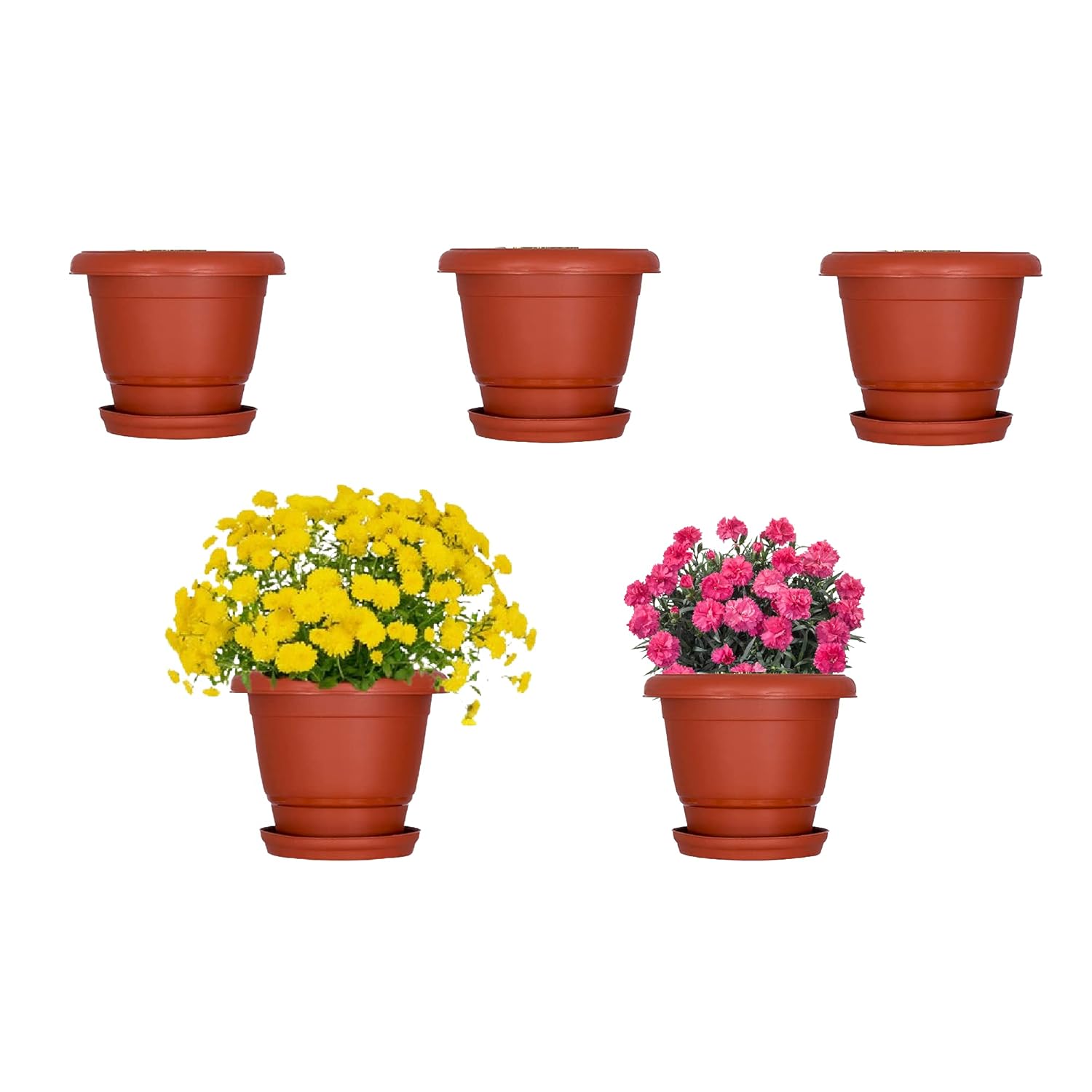 Leafy Tales 6-inch Plastic Flower...