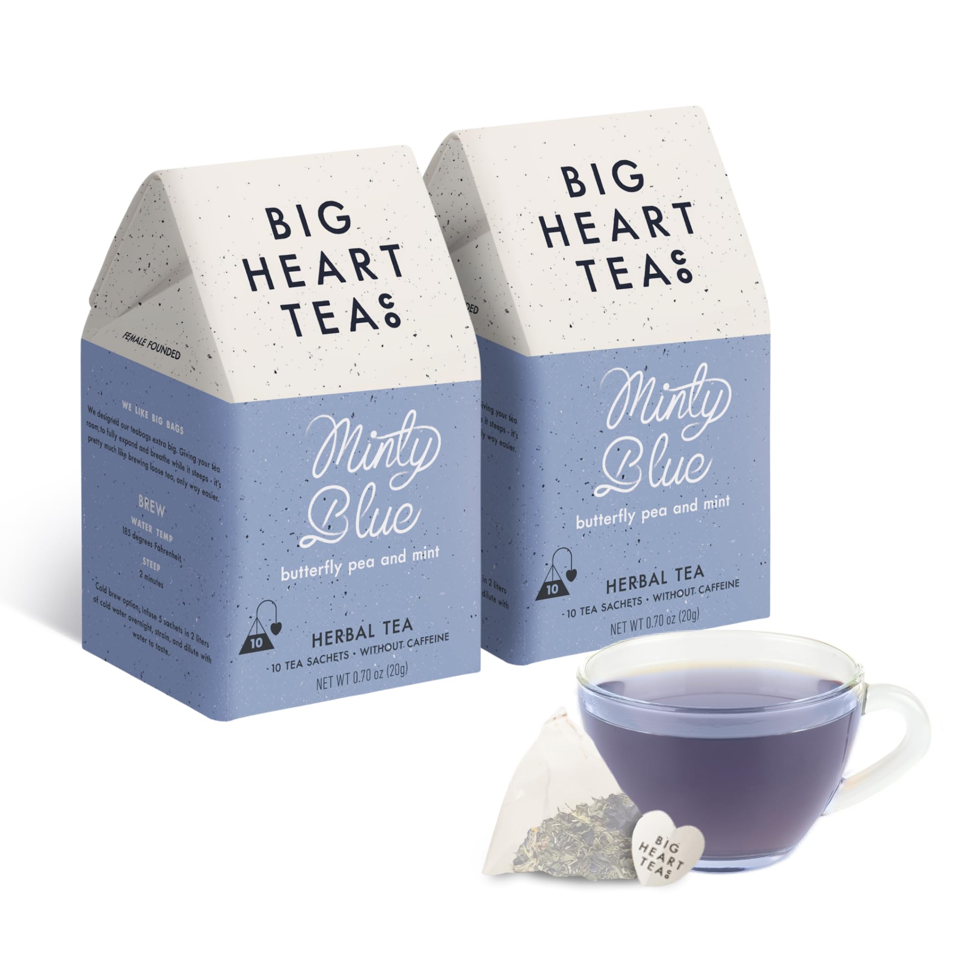 Amazon.com : Big Heart Tea Co. Tea Bags - Minty Blue - Small Batch