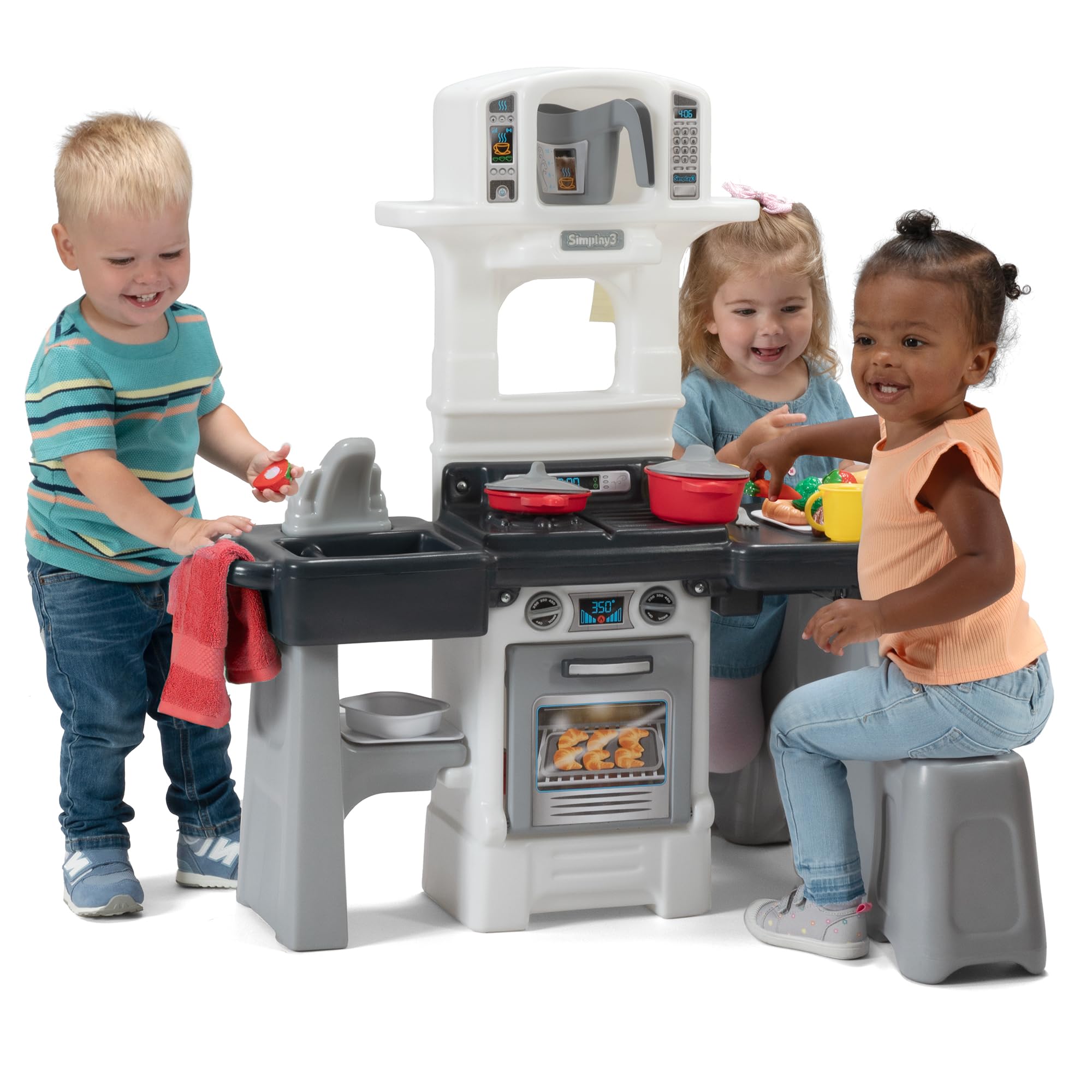 Dean's Childsplay Toys　MADE IN ENGLAND希少 Amazon.com: Simplay3 Cooking Kids Dine-in Kitchen Set with 2-Seat