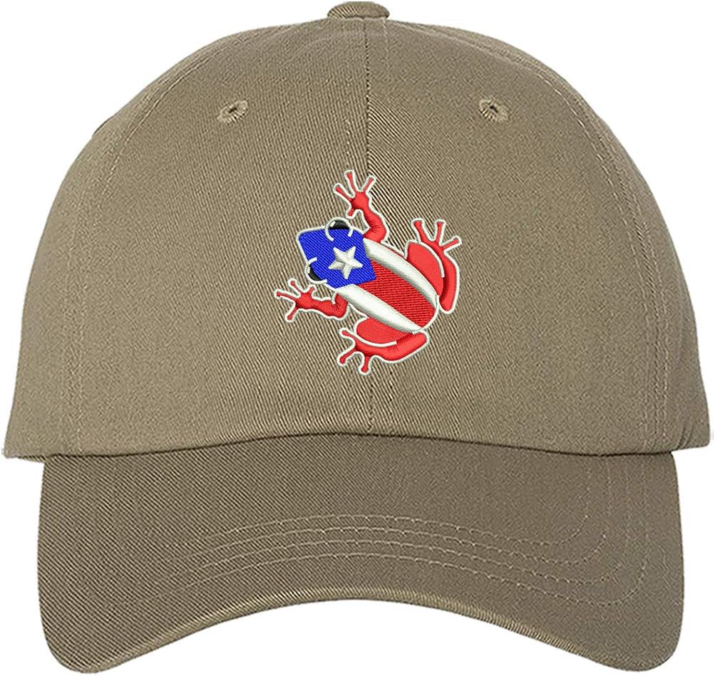 PRFCTO Coqui Puerto Rico Flag Unisex Baseball Hat - Coqui PR Flag Hat, Puerto Rican Hat
