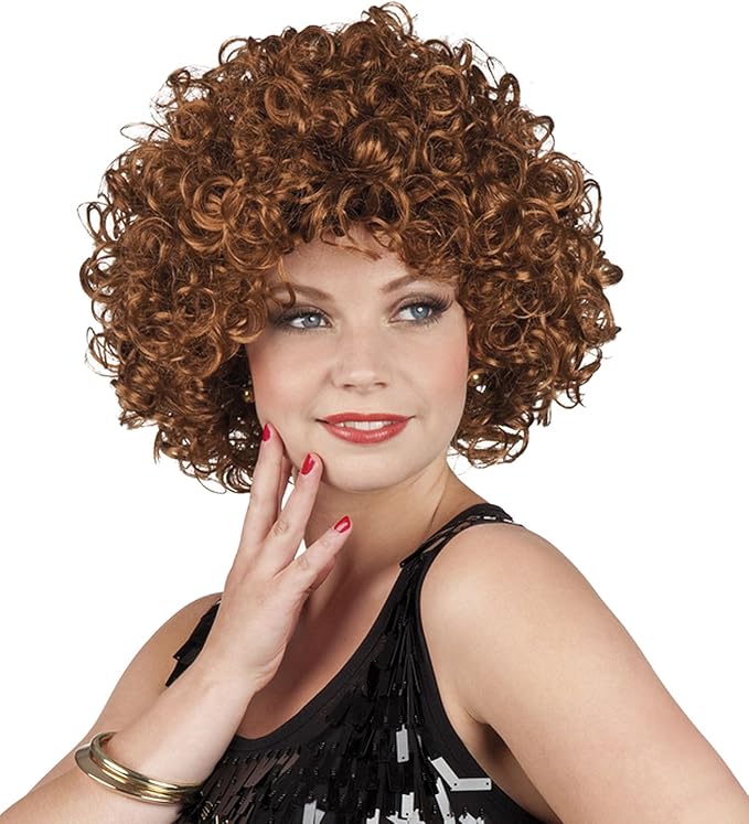 lockenperücke braun