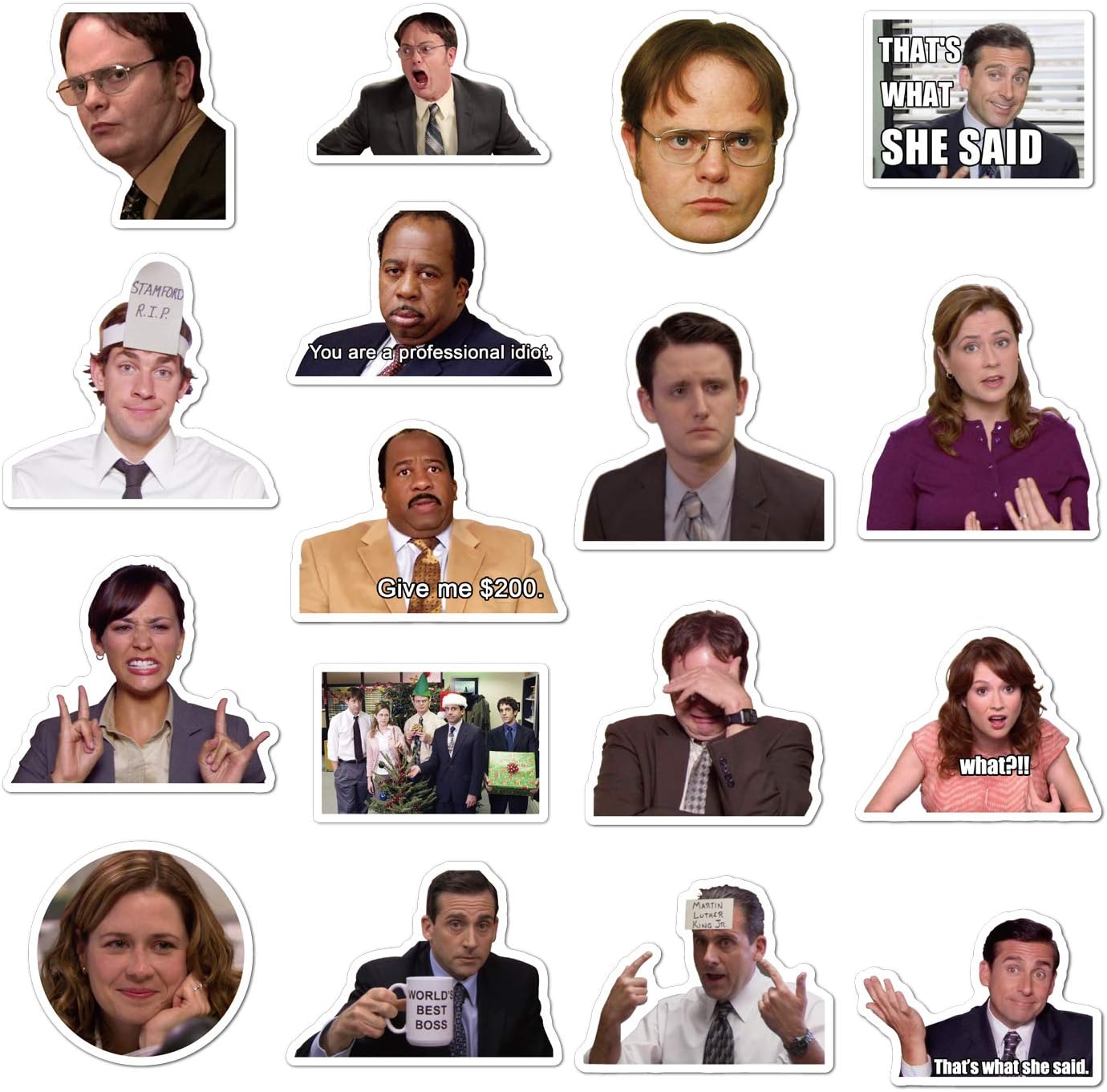 The Office Stickers Pack of 50 Stickers - The Office Stickers for Laptops, The Office Laptop Stickers, Funny Stickers for Laptops, Computers, Hydro Flasks (The Office-A)