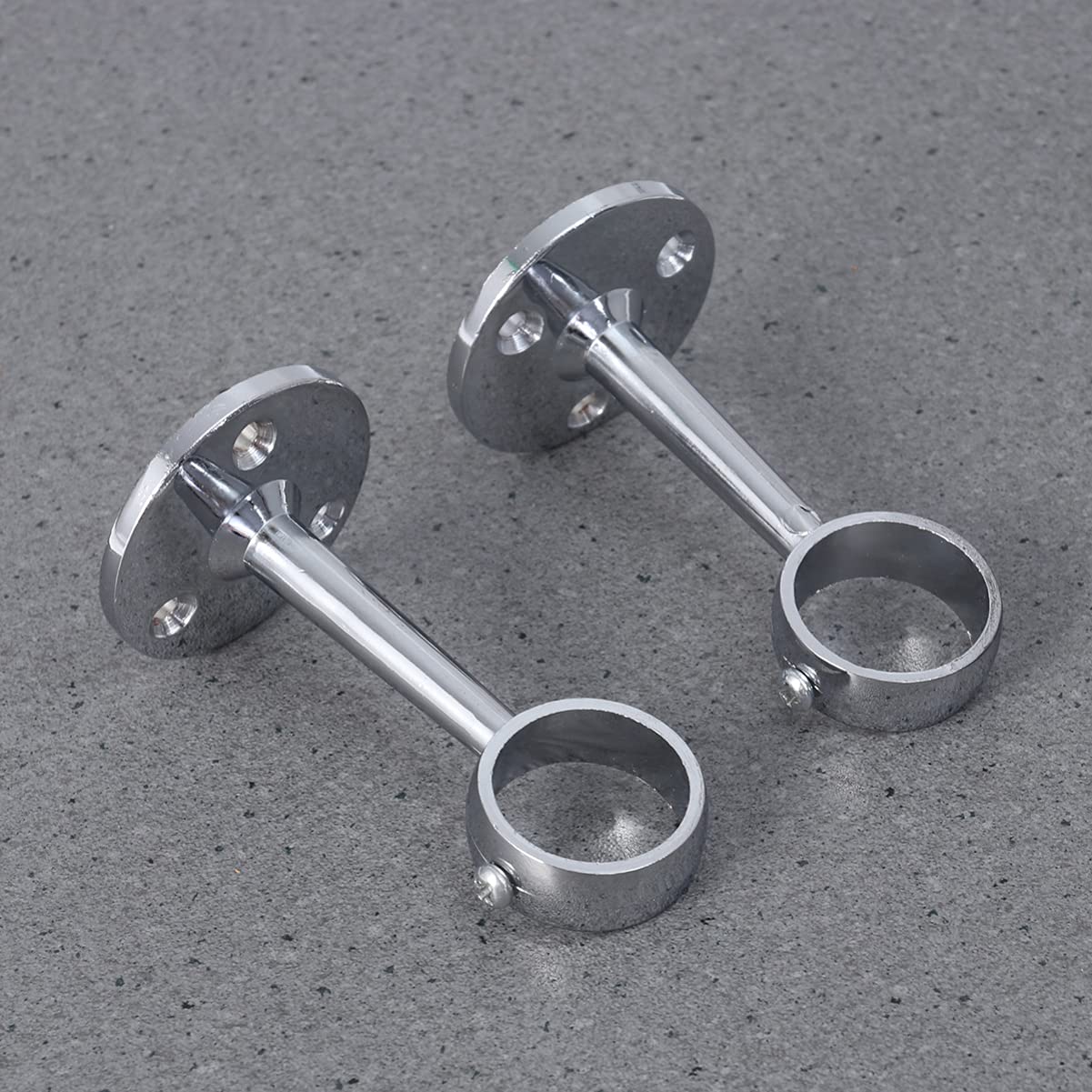 TOPBATHY 6pezzi Supporto Per Bastoni Appendere Supporto Per Asta Armadio Resistente Per Tende e Abbigliamento Installazione Facile Bagno Camera e Cucina