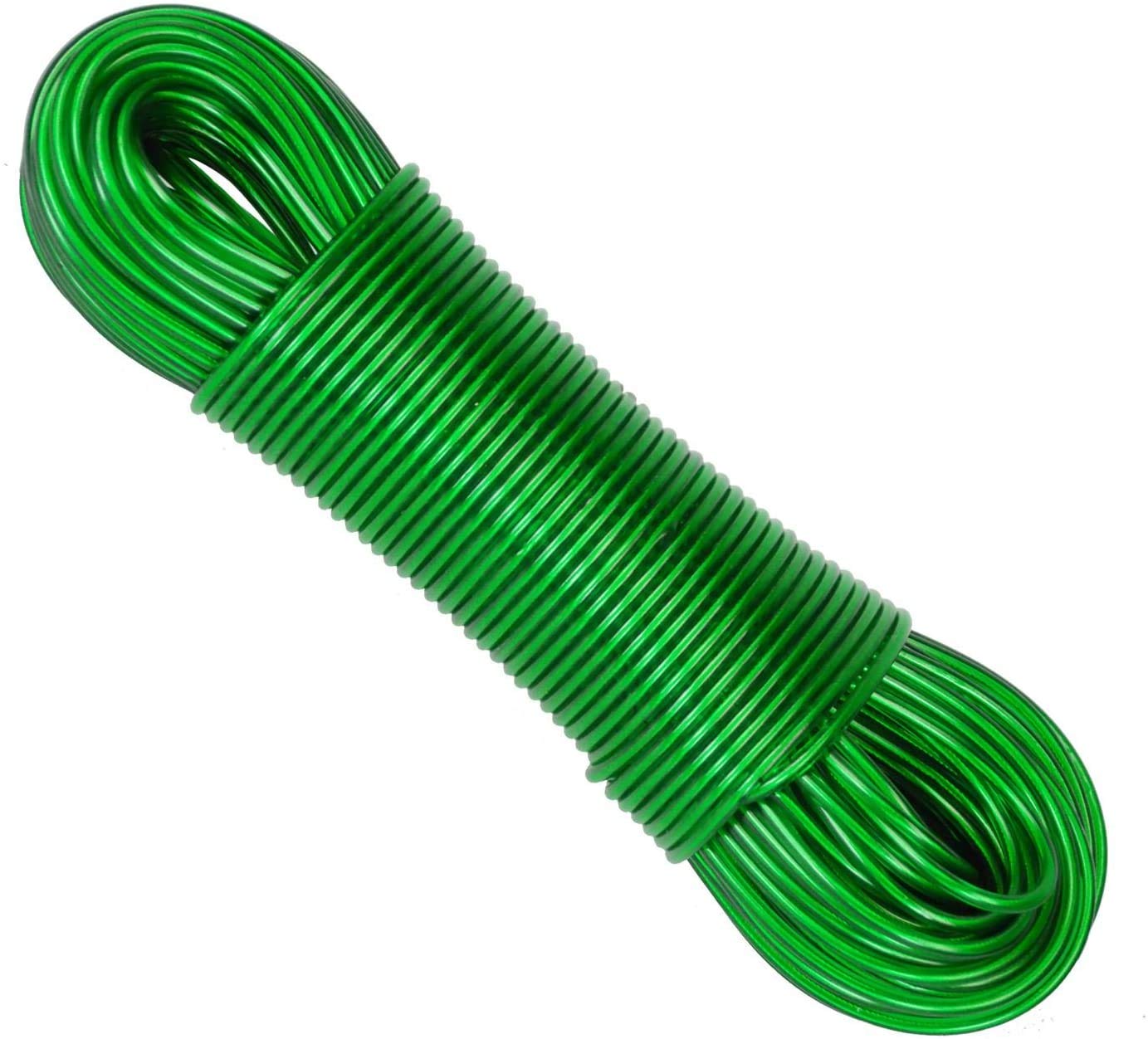 Hampine EXTRA STURDY HEAVY DUTY 20m Washing Rope Line Steel Core Laundry Clothes Lines Thick Strong Plastic PVC Cover Garden Outdoor