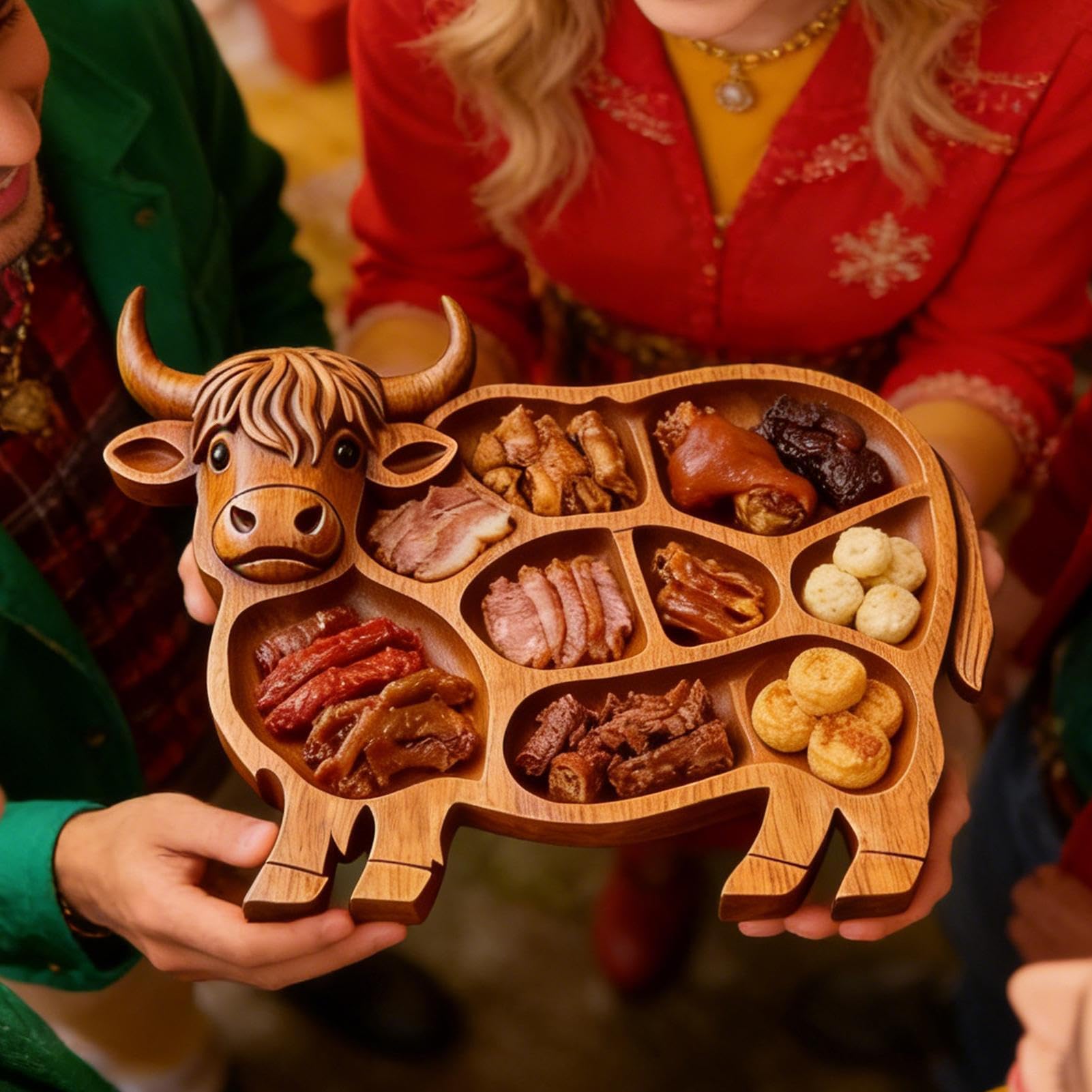 Plateau à fromage Plat de Service en Bois Pour Et Apéritifs