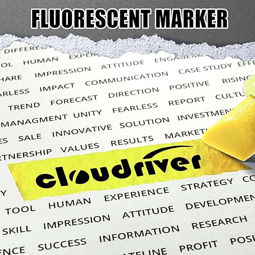 Miniatura 6 de cloudriver Resaltadores amarillos, paquete a granel de 120 unidades, resaltadores de color brillante, punta de cincel, tinta de secado rápido,