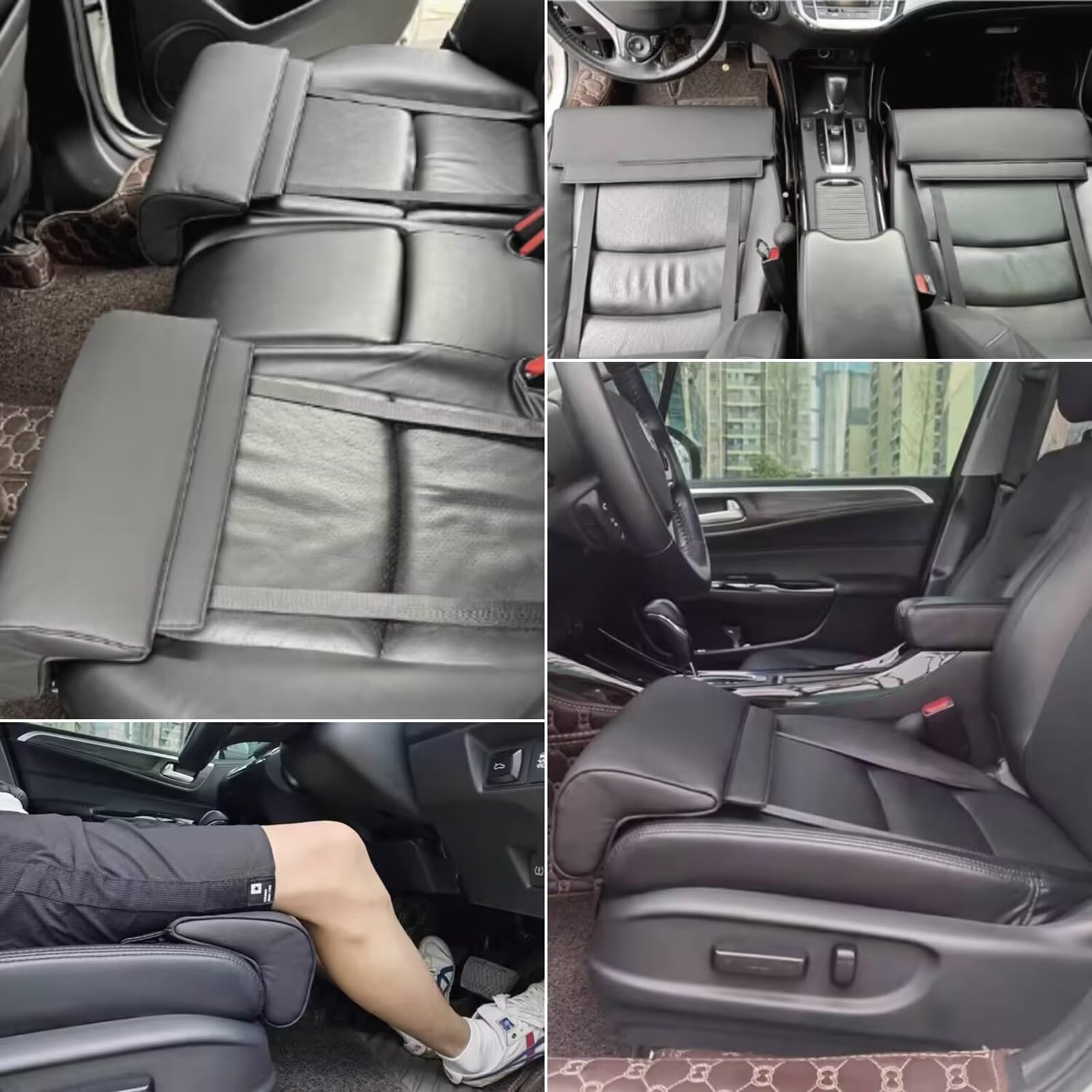 Generisch Autositz-Verlängerungsbeinstütze, Auto-Beinverlängerungskissen, Oberschenkelstütze, Verlängerungsbeinkissen, Autositz-Beinstütze, Schwarz
