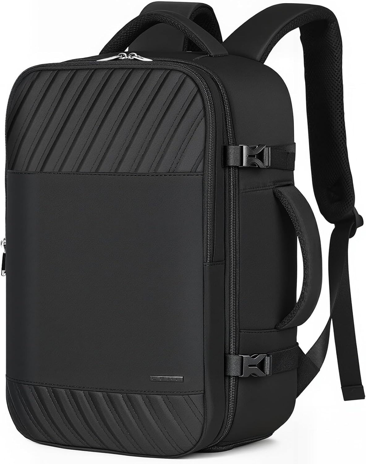 Lekespring Carry on Backpack with Shoe Compartment & Wet Pocket, 20L Flight Approved Travel Backpack for Women & Men, Waterproof Backpacks,15.6 Inch Laptop Rucksack Casual Daypack (Black)