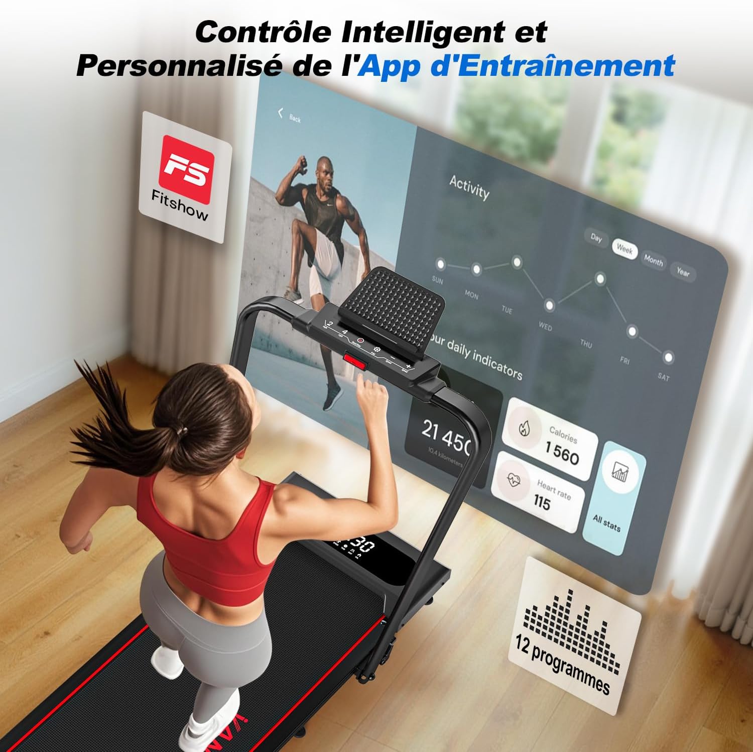 VANNECT X390S Treadmill smart app control interface