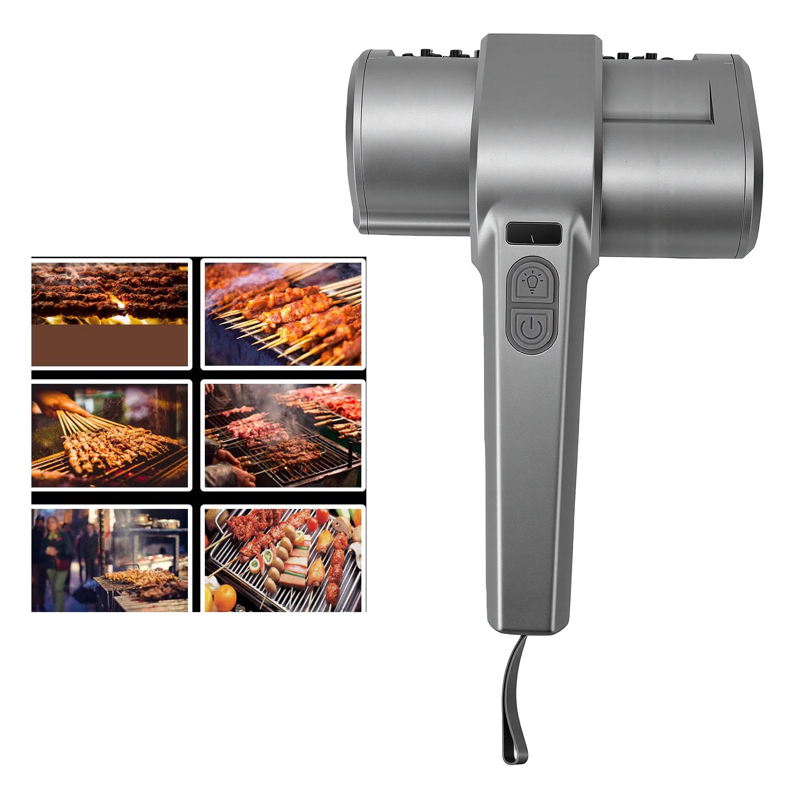Tnfeeon Spazzola per Griglia Esterna 1,57x25,4 Cm Spazzola per Barbecue Accessori per Griglia per Porcellana Carbone a Gas Regali per Wizard 2000 MAh Elettrico