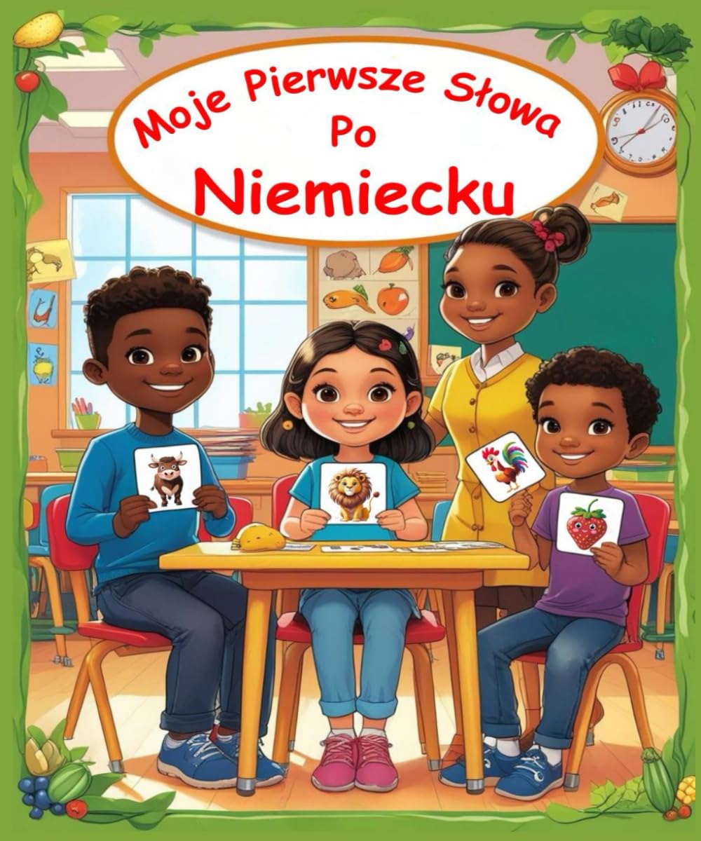 Moje pierwsze słowa po Niemiecku: Dwujęzyczny ilustrowany przewodnik dla dzieci do nauki podstawowych słów po niemiecku