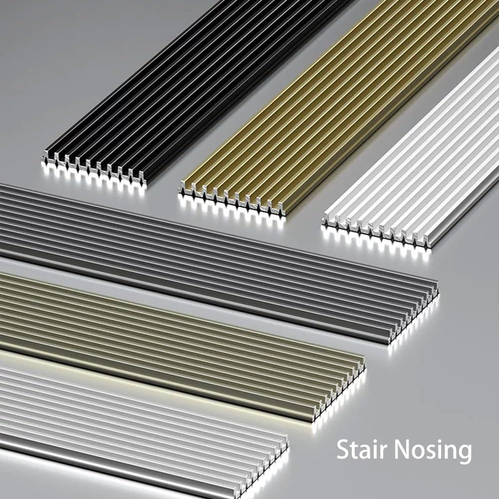 Tiras Antideslizantes for Peldaños De Escaleras Metálicas, Aptas for Interior Y Exterior.(Grey,W80mm)