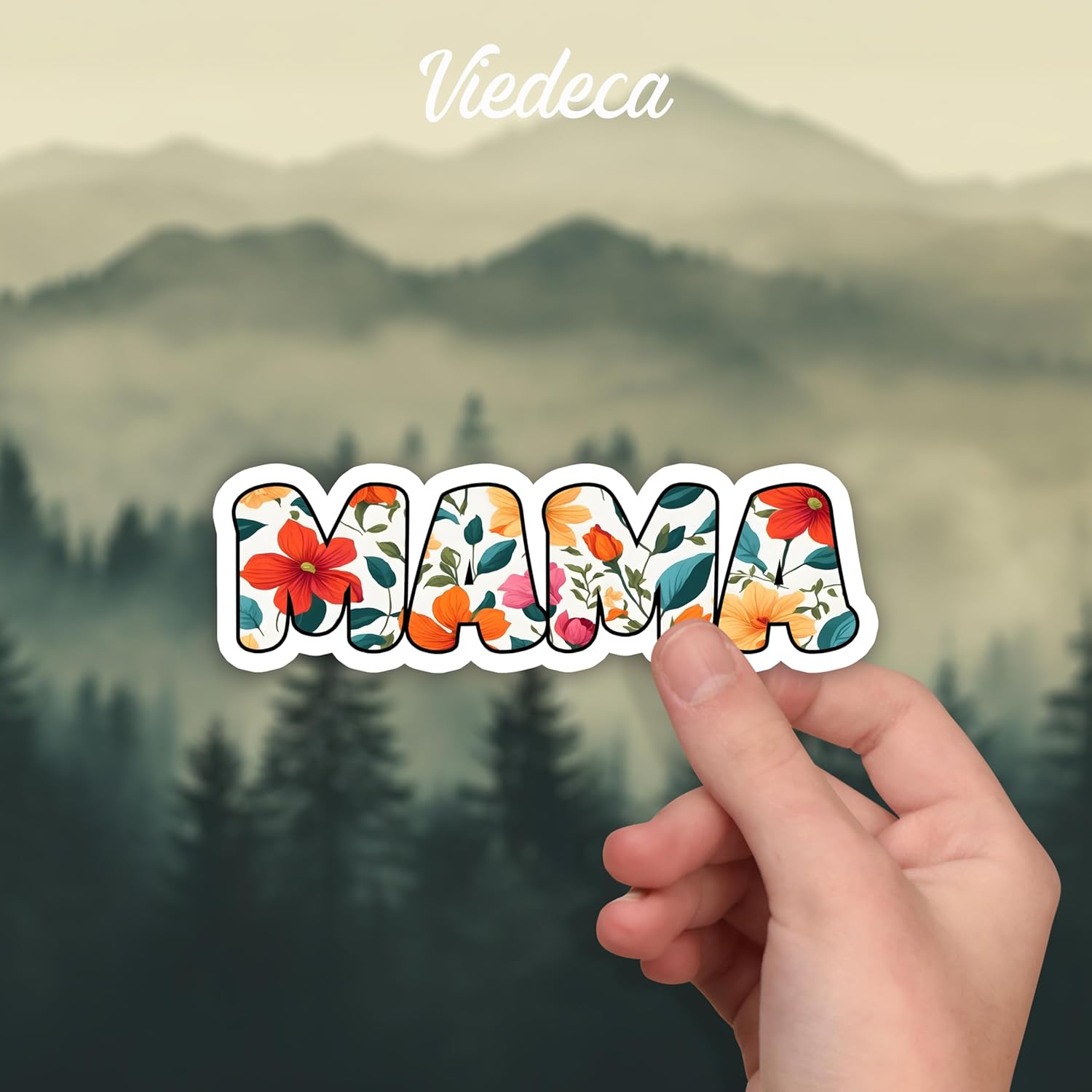 (3Pcs) Mama Sticker Funny Floral Motivational Quotes Inspirational Family Mommy Love Mother's Day Nana Mimi Vinyl Decal for Tumbler Laptop Kindle Water Bottles Books Phone -Size 3x1 Inch - Image 2