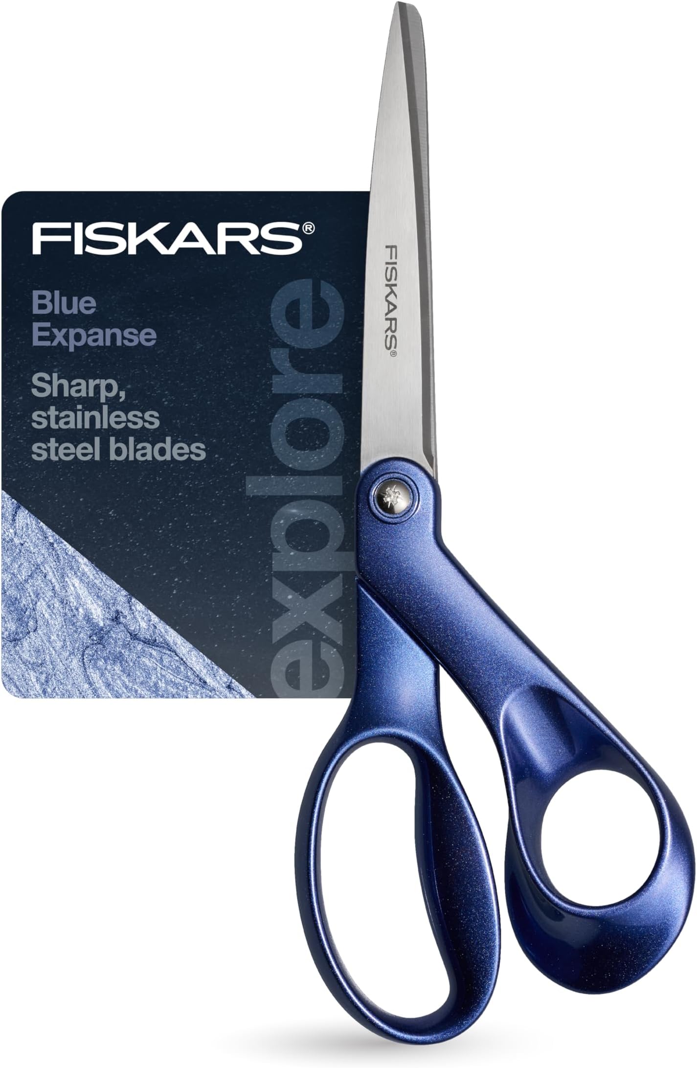 Explore Scissors, Design Collection, Blue Expanse, 8 Inches