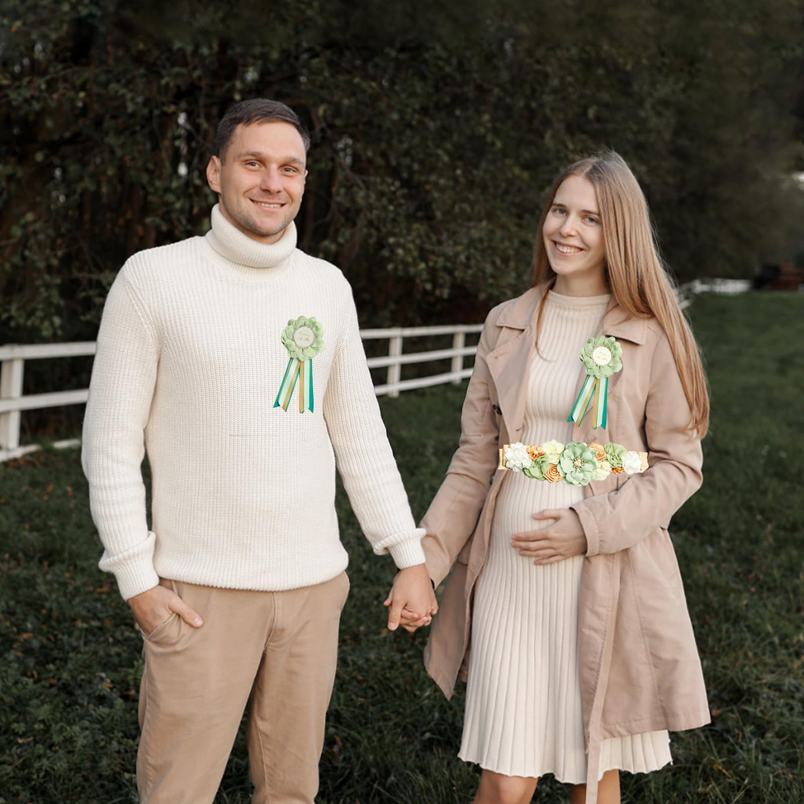 Amazon.com : 3Pcs Maternity Sash Mother To Be & Daddy To Be  display picture 1